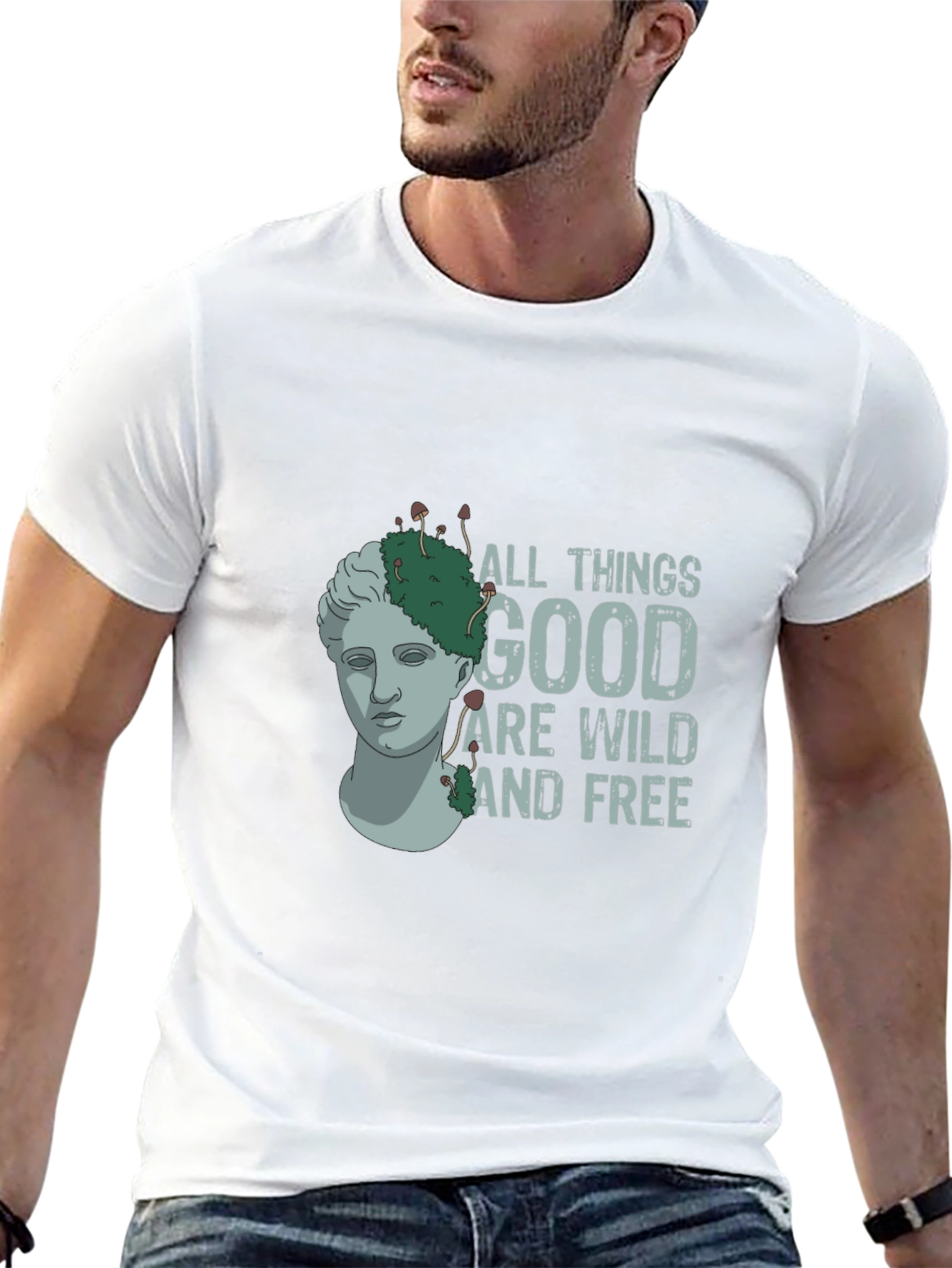 Black All Things Good Wild & Free Graphic Tee view 13