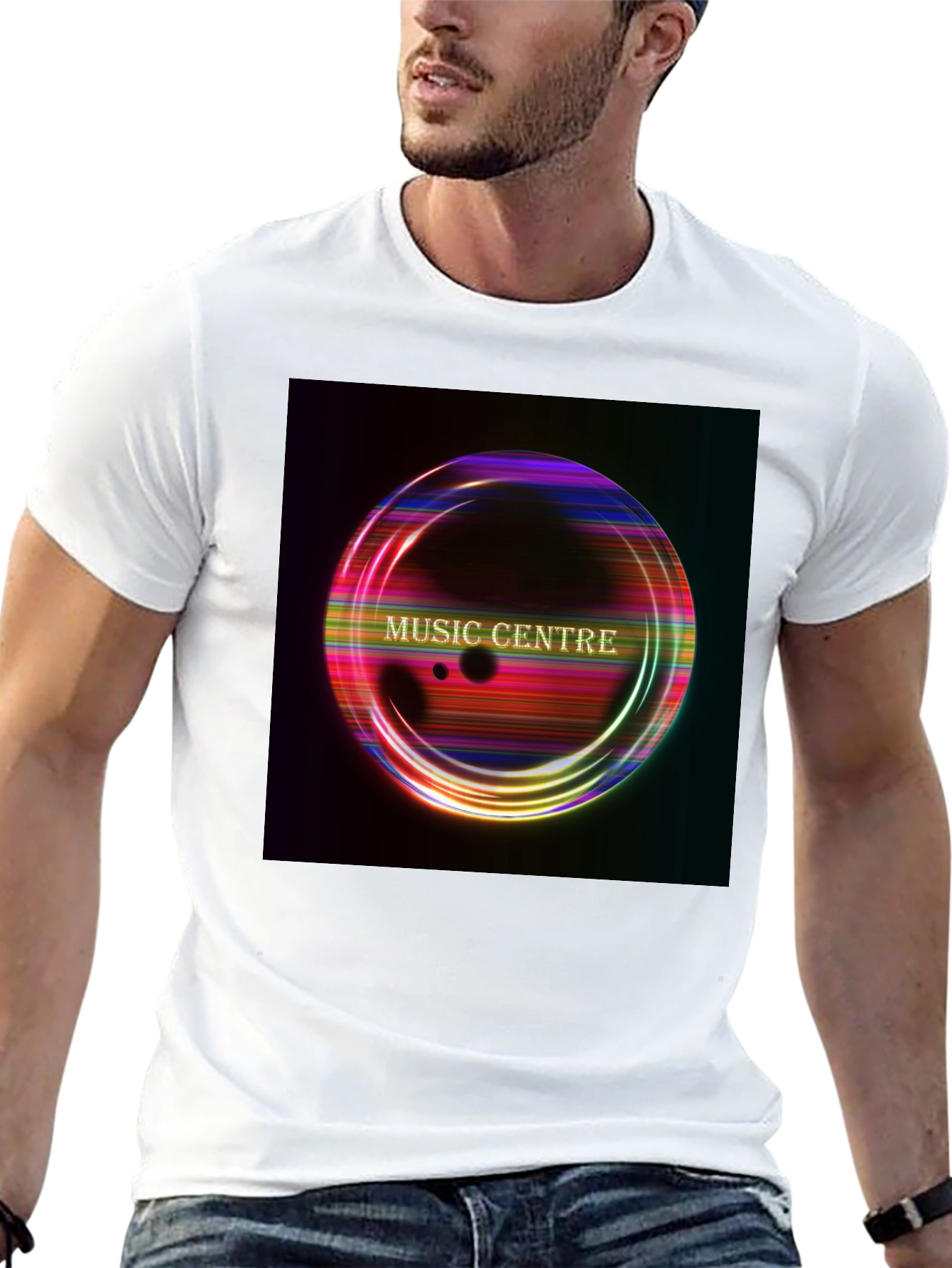 Black Music Centre Graphic Black T-Shirt view 13