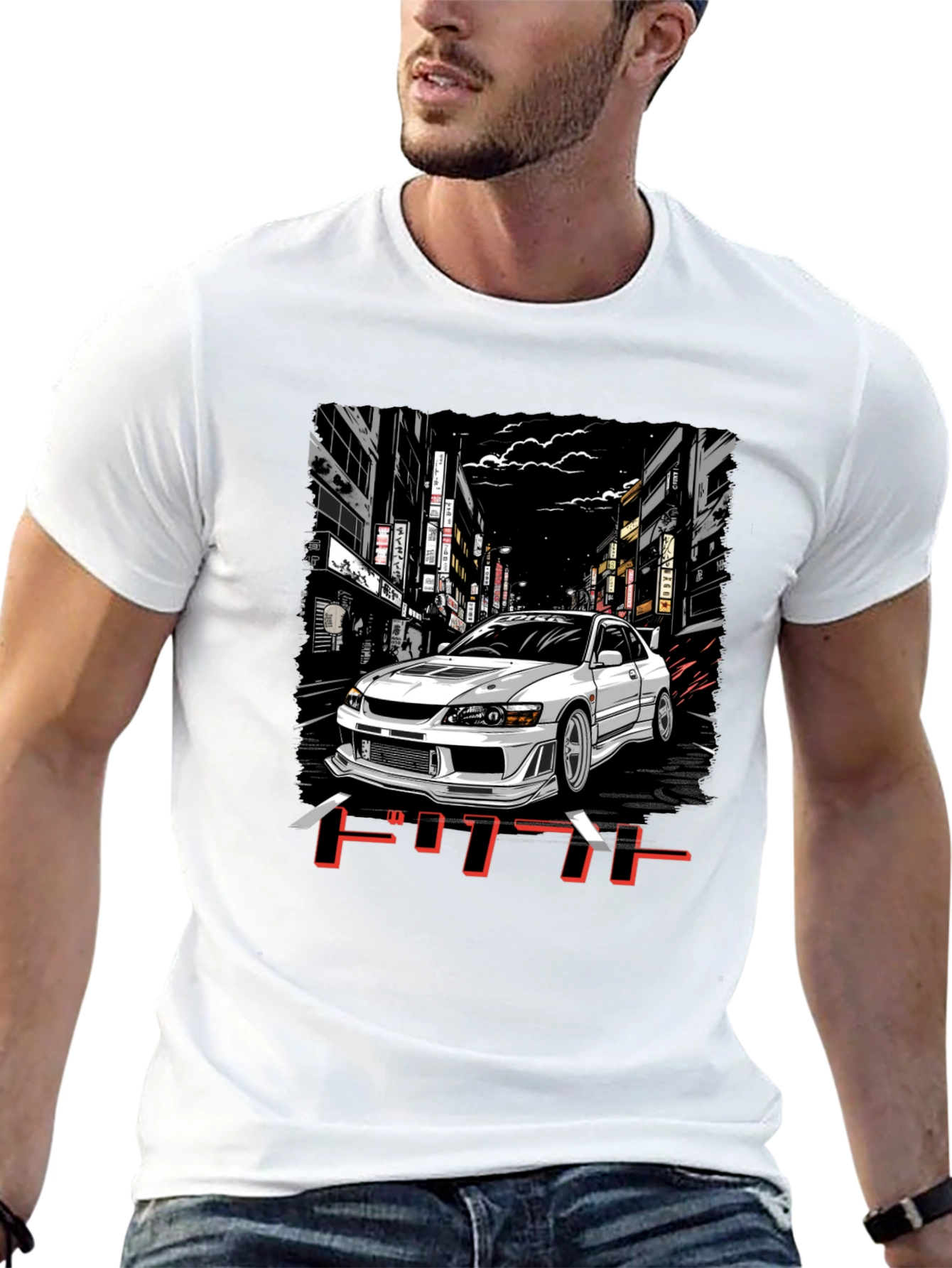 Black JDM Car Graphic Tee - Street Racing Style view 13