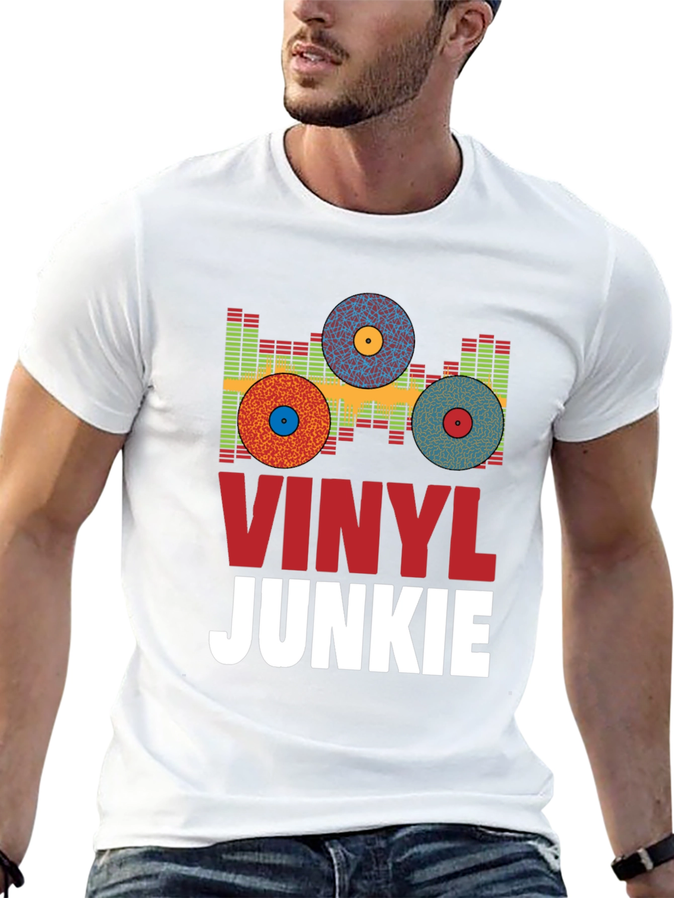 Vinyl Junkie Graphic Tee - Music Lover T-Shirt - 13