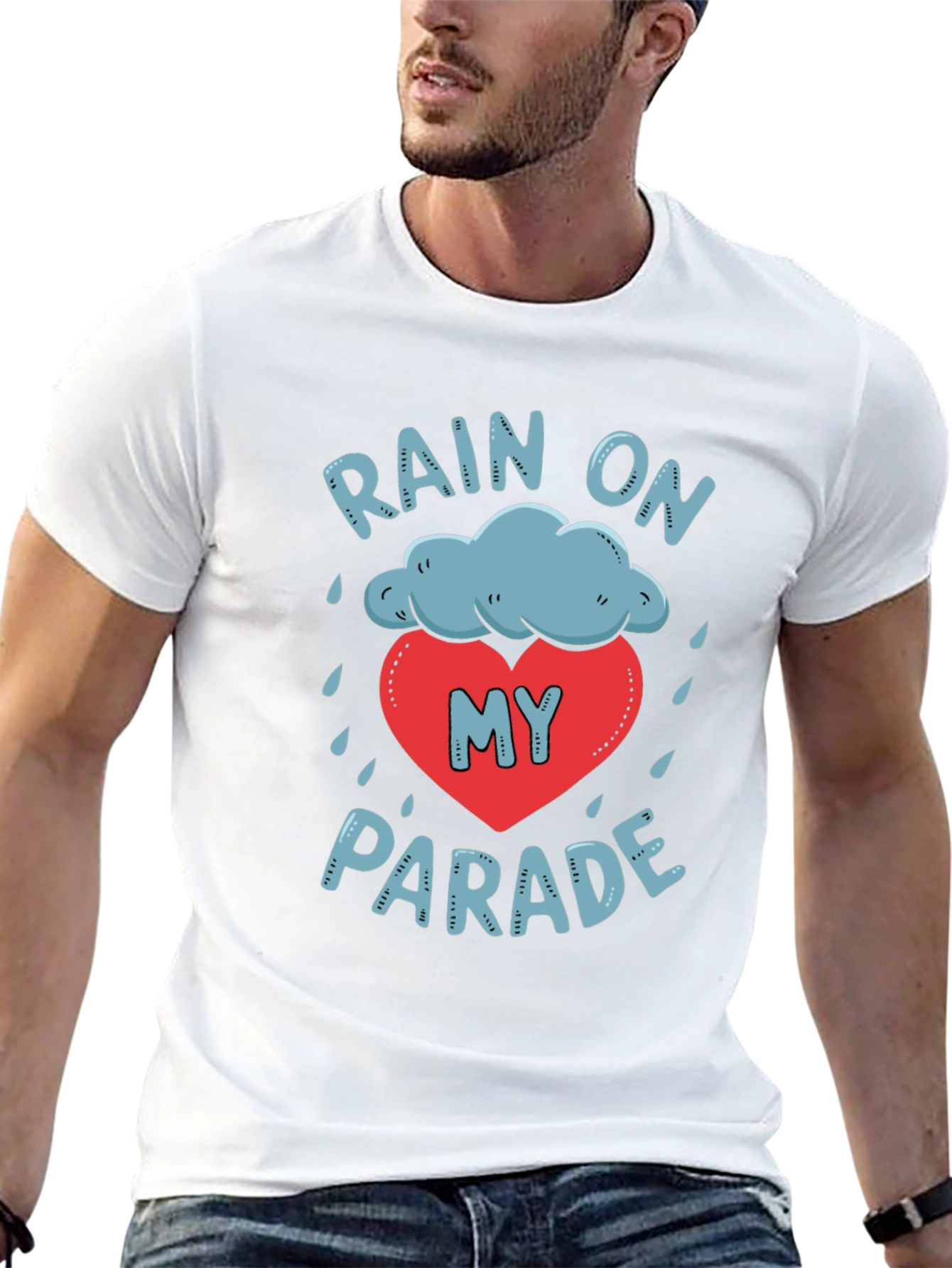 Black Rain On My Parade Graphic T-Shirt - Unisex Black Tee view 13