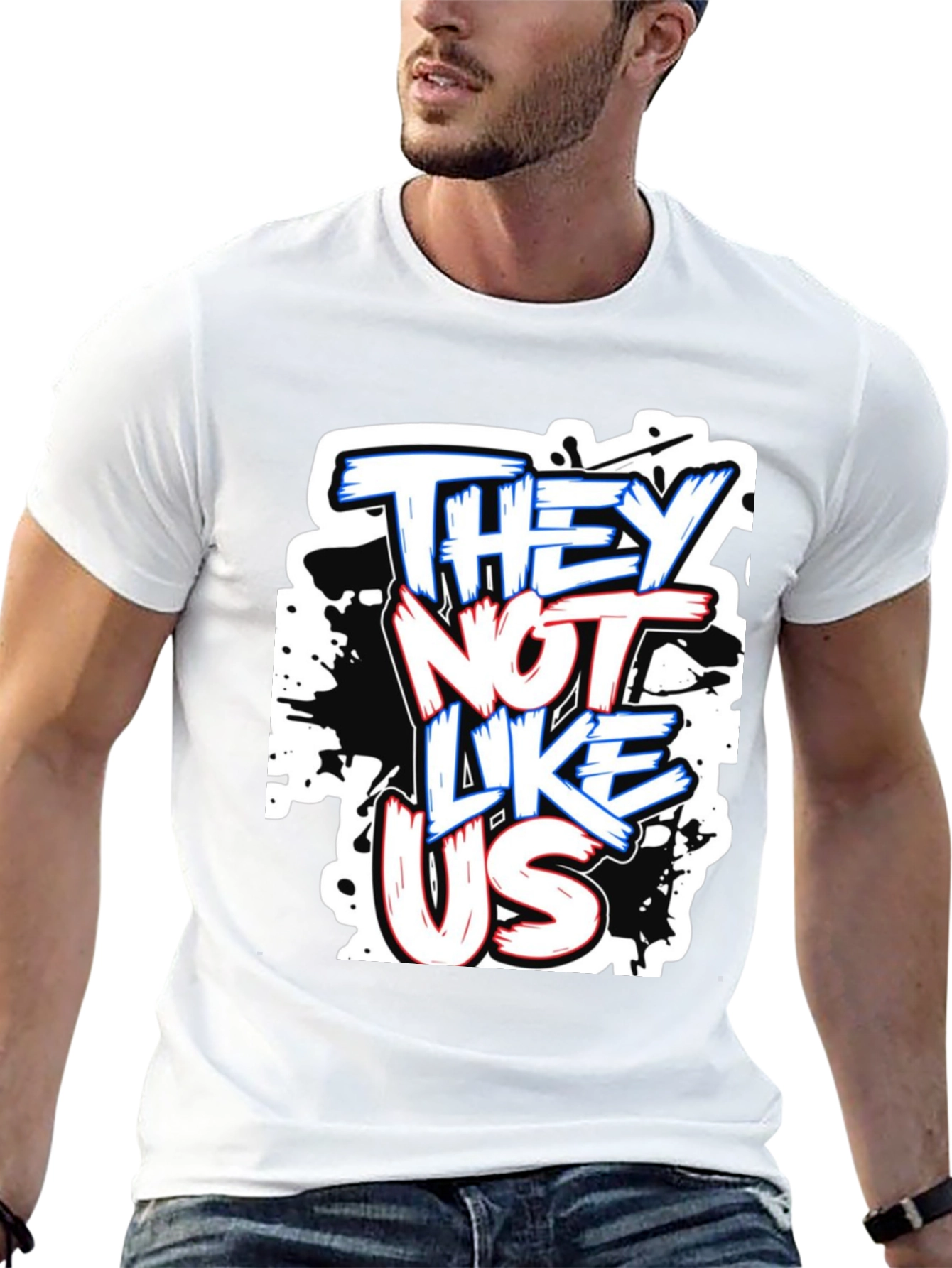Black They Not Like Us Graphic T-Shirt view 13