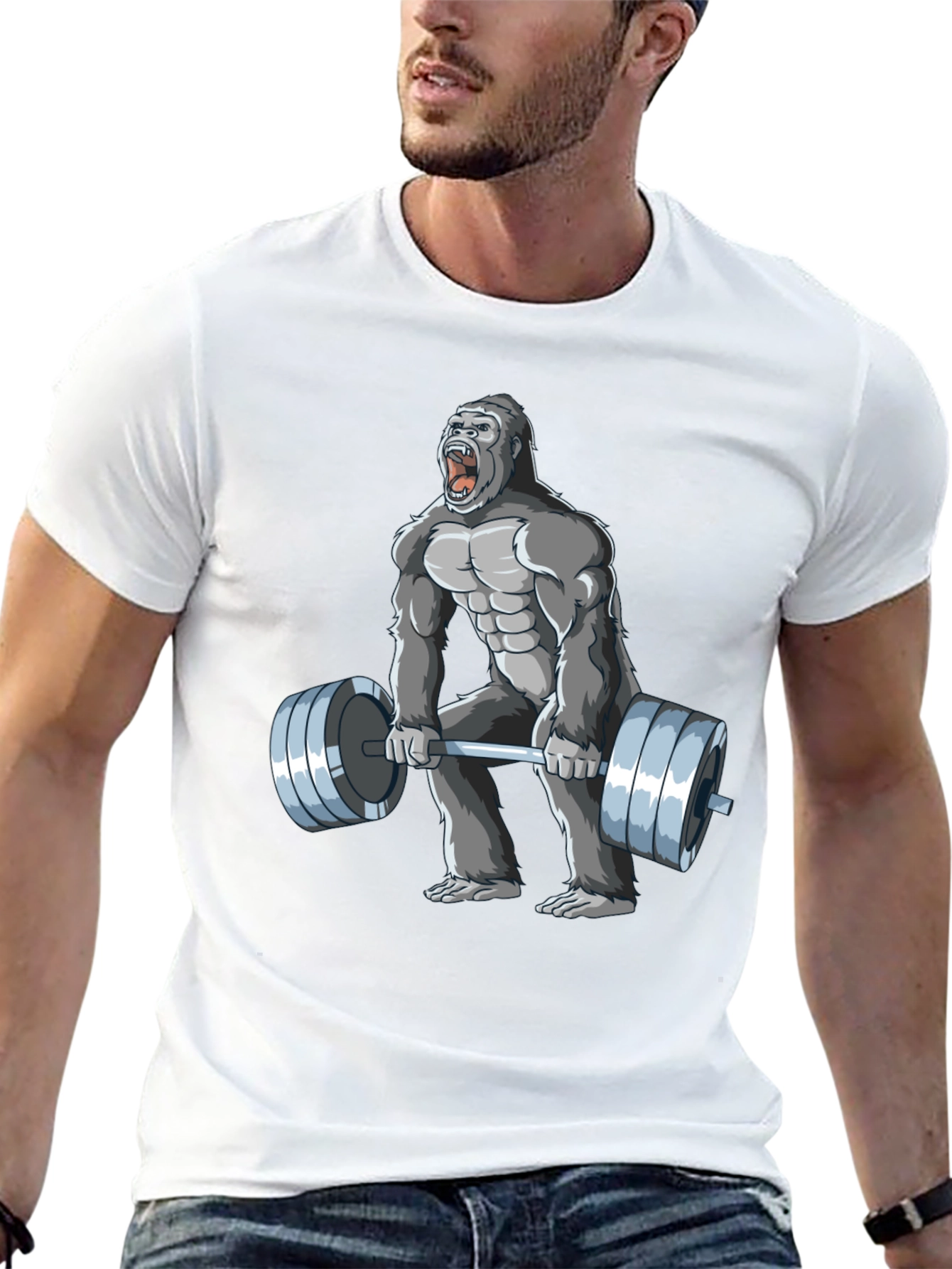 Black Gorilla Gym T-Shirt - Black view 13