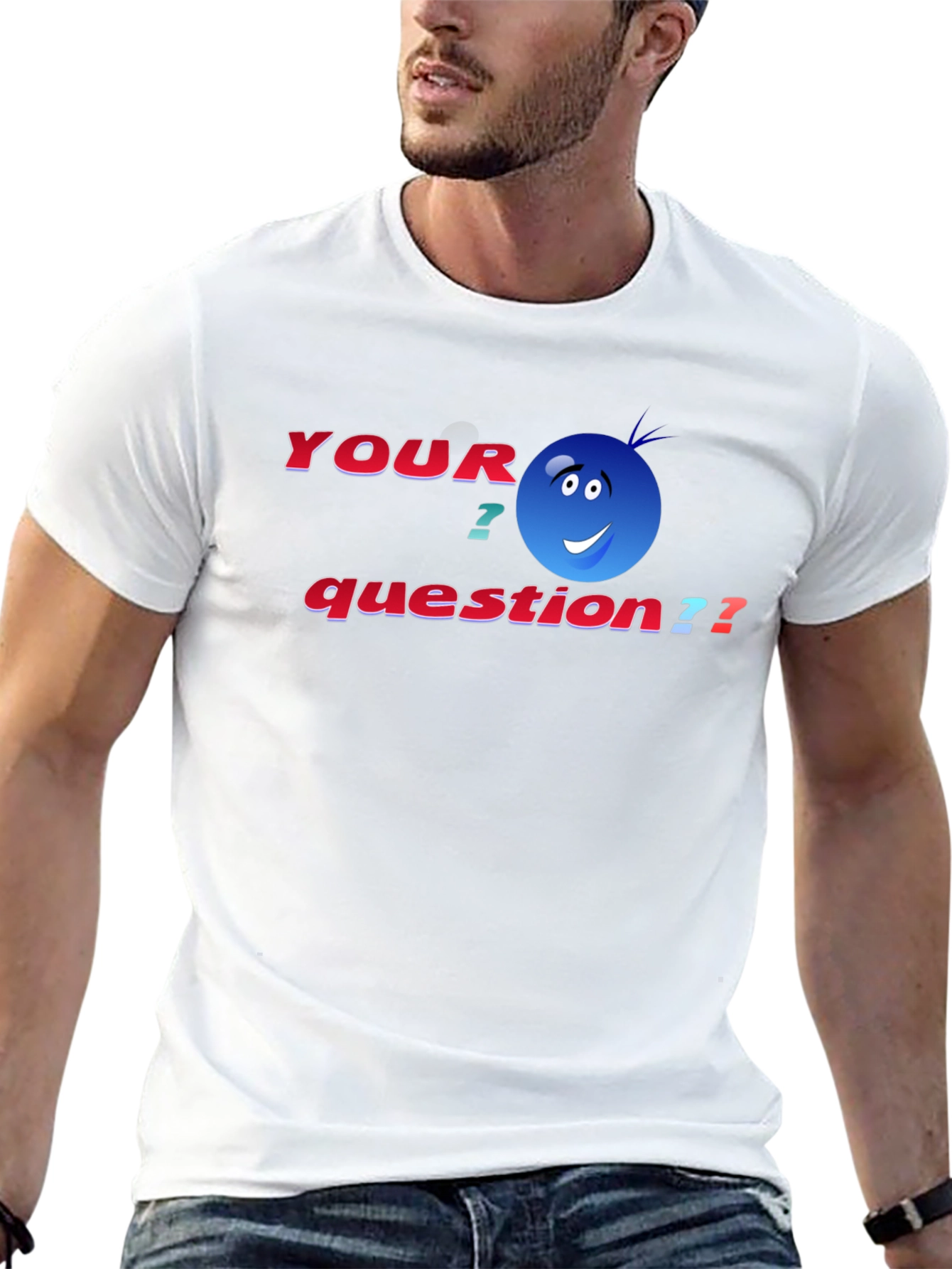 Black Your Question T-Shirt - Funny Graphic Tee view 13