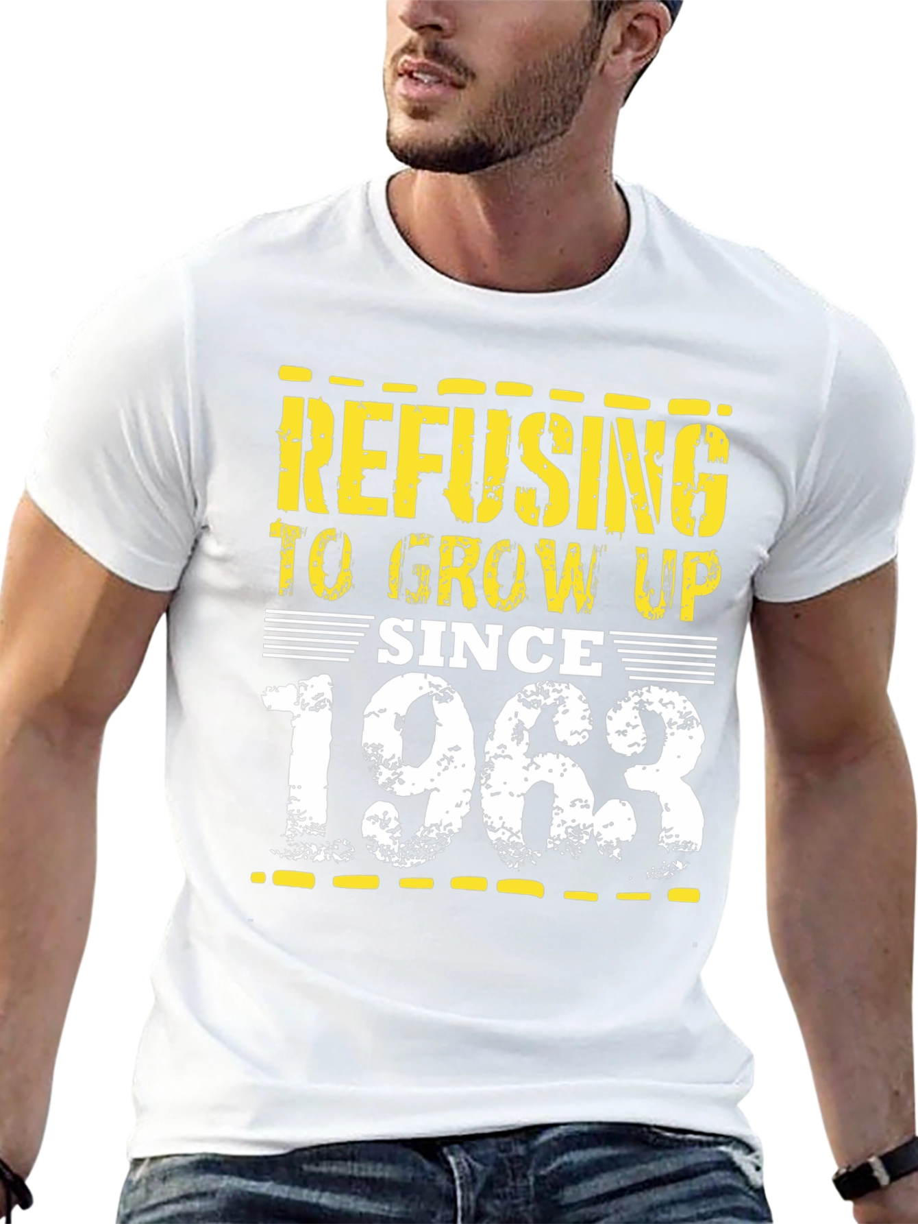 Black Refusing to Grow Up Since 1963 T-Shirt view 13