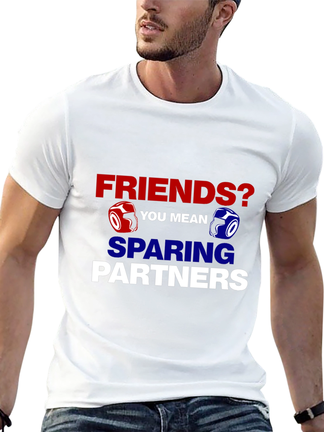 Black Friends? Sparring Partners Graphic Tee view 13