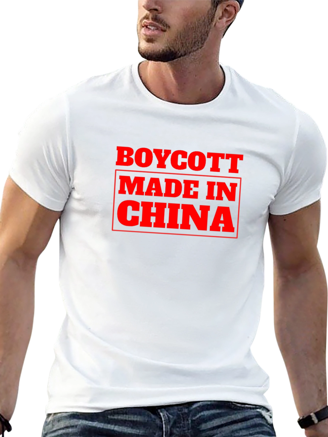Black Boycott Made in China Graphic Tee view 13