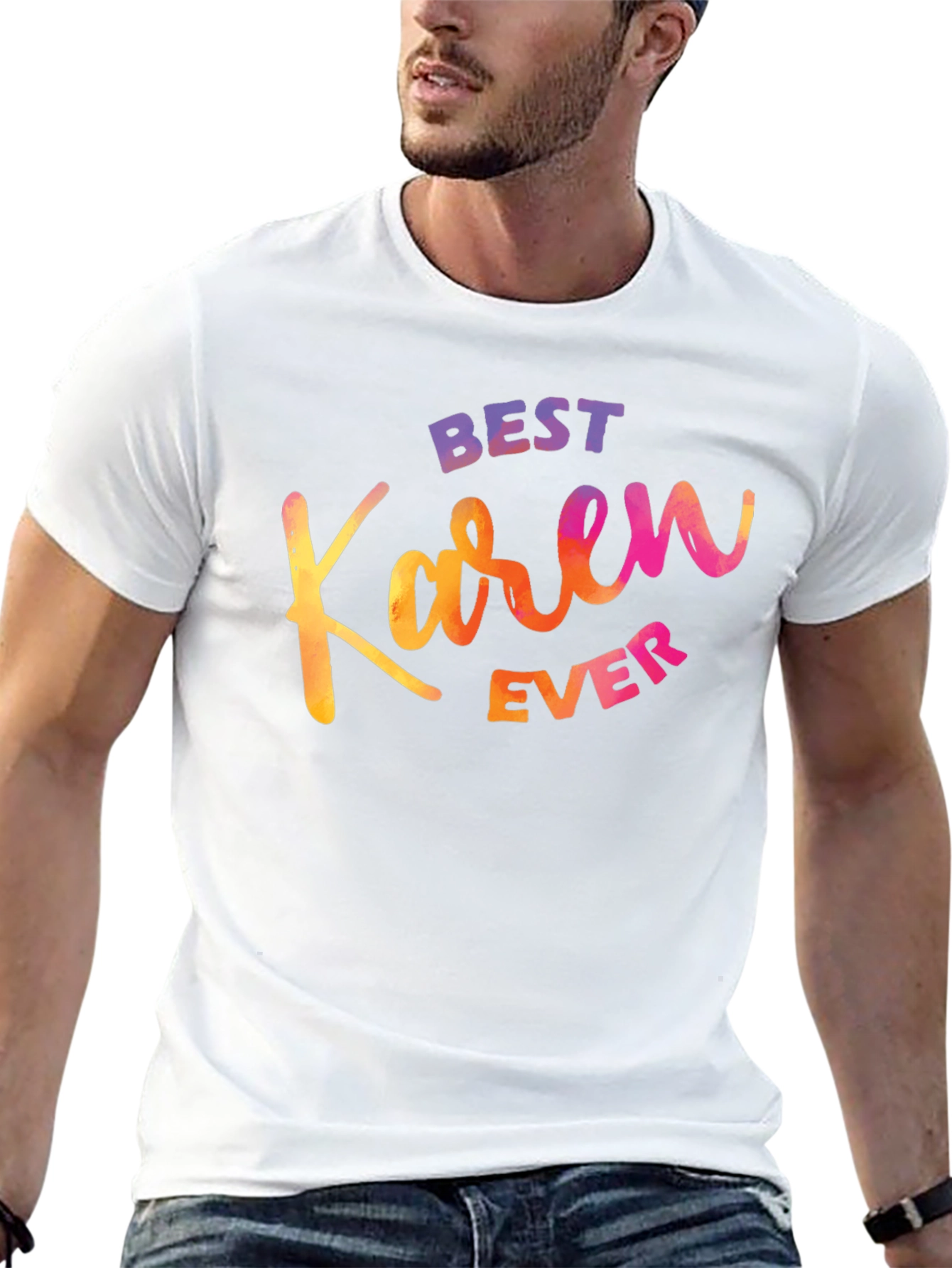 Black Best Karen Ever T-Shirt - Funny Sarcastic Graphic Tee view 13