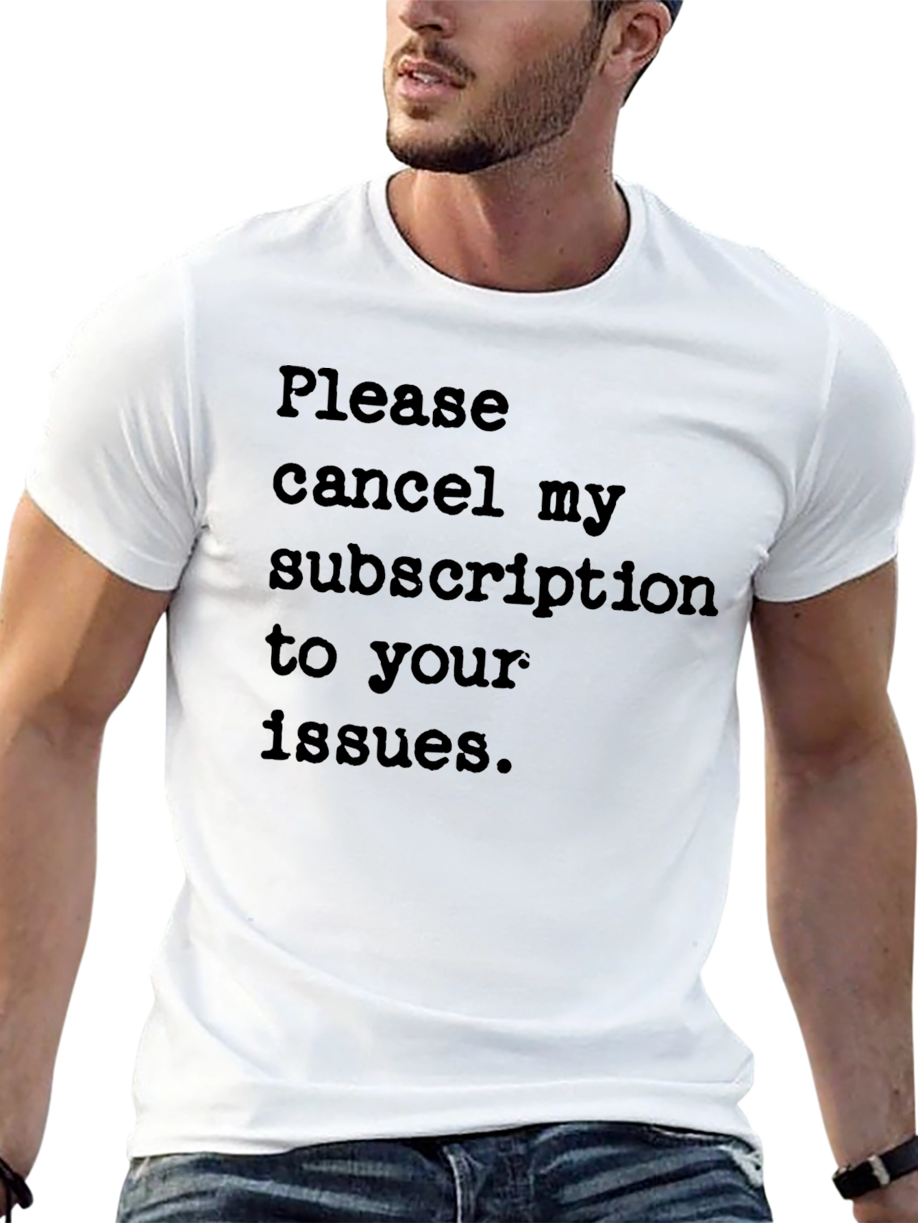 Black Cancel My Subscription T-Shirt - Funny Sarcastic Tee view 13