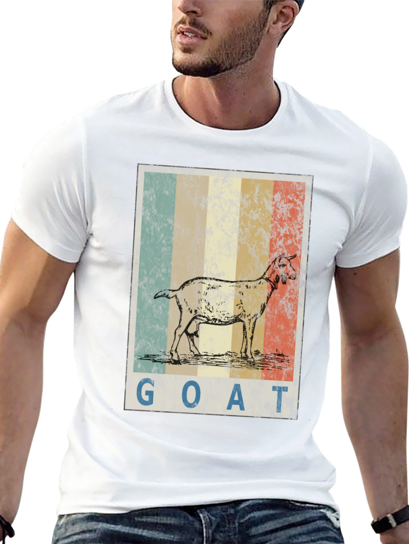 Black Vintage Goat T-Shirt - Graphic Tee view 13