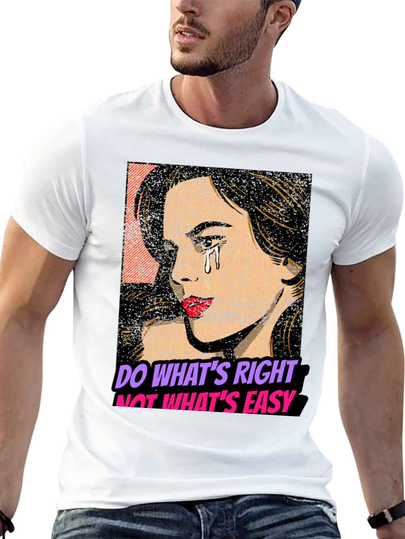 Black Do What's Right T-Shirt view 13