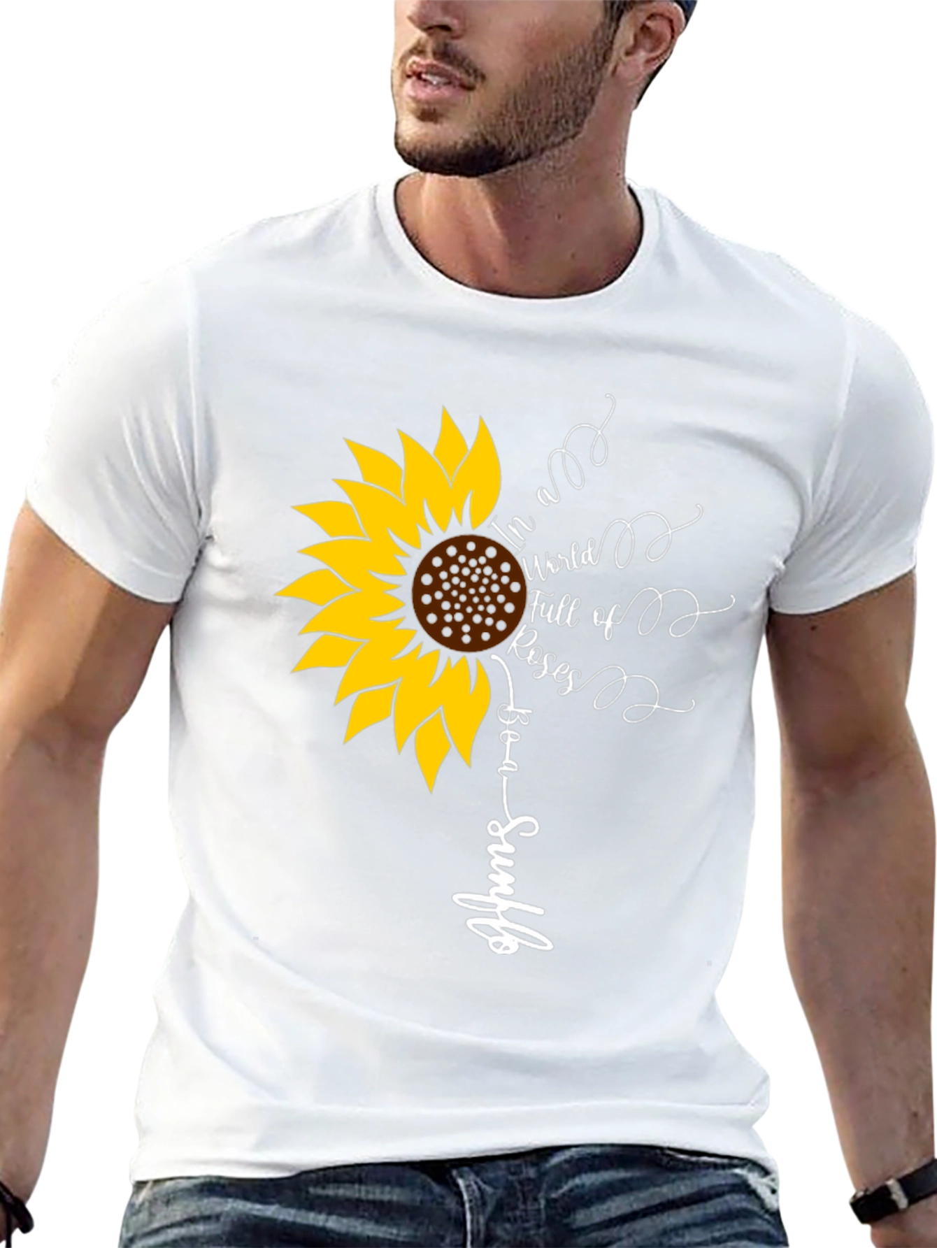 Black Sunflower Graphic Tee - Be a Sunflower view 13