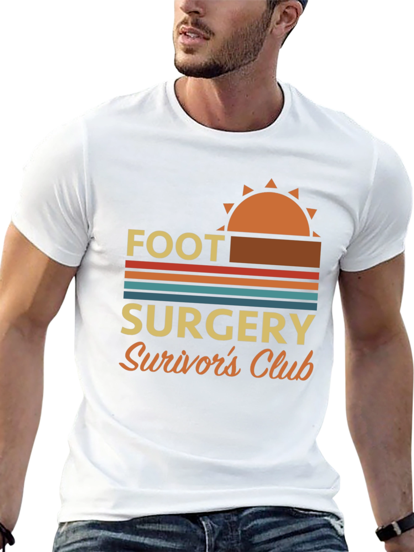 Black Foot Surgery Survivor's Club Graphic Tee view 13
