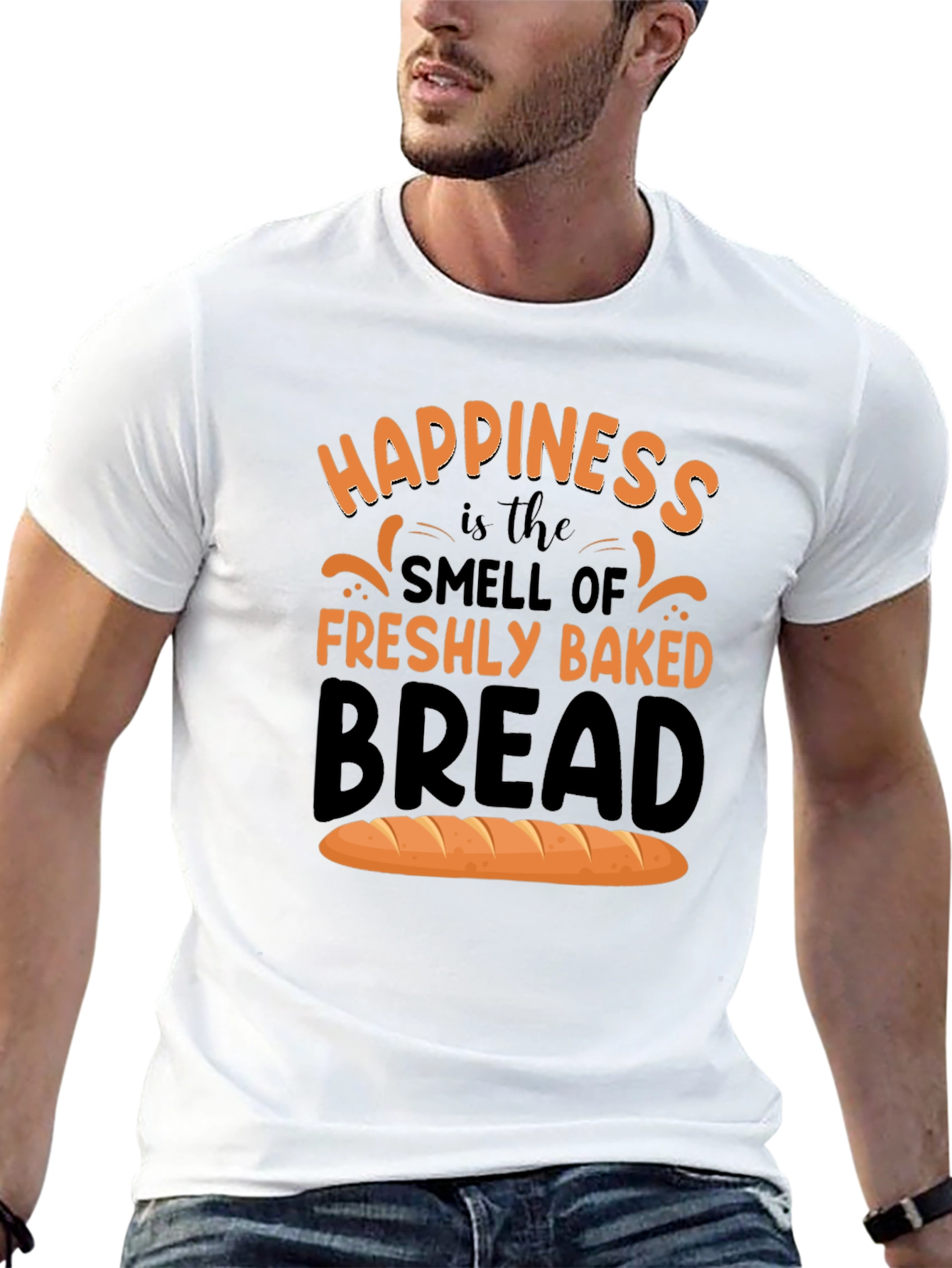 Black Happiness is Freshly Baked Bread T-Shirt view 13