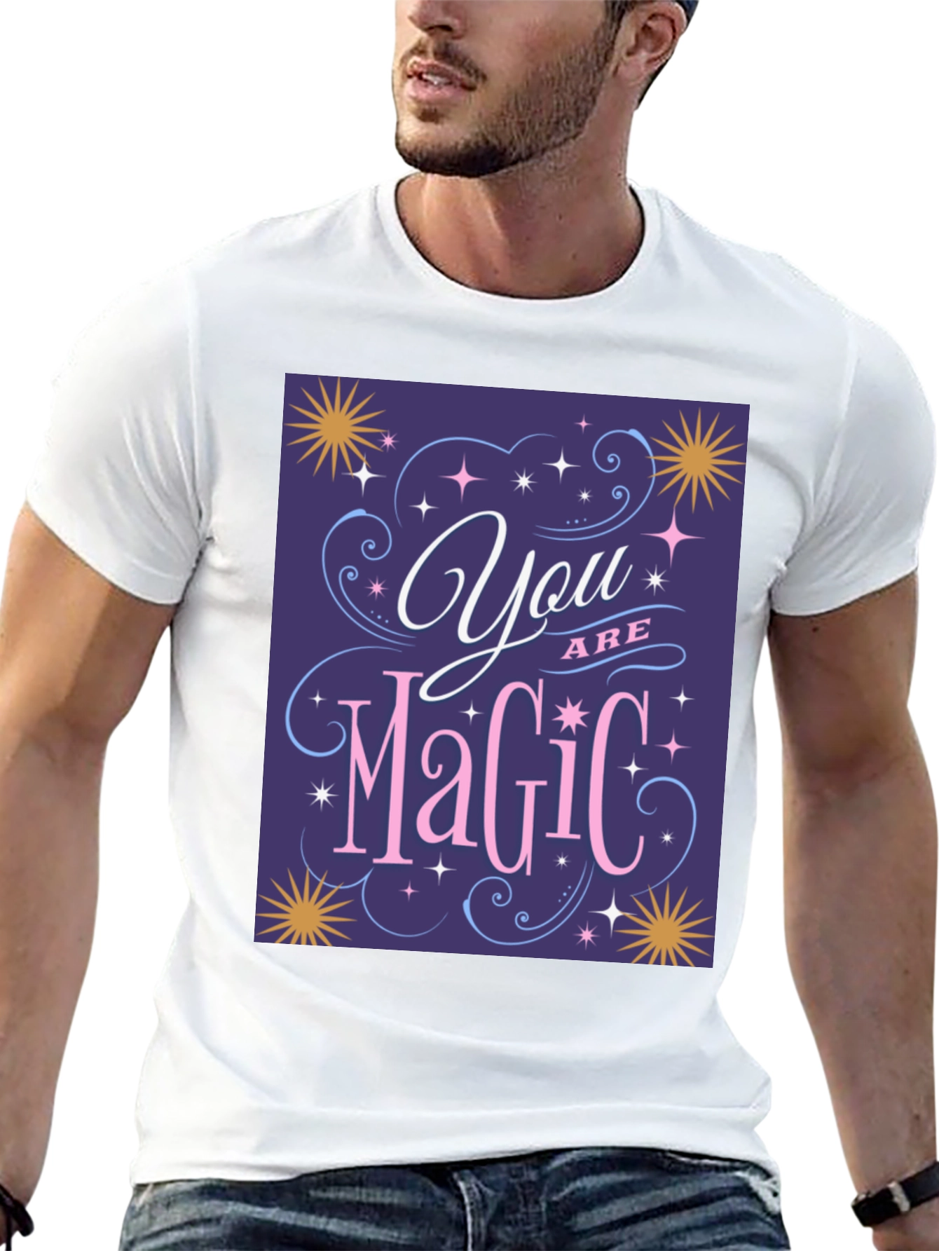 Black You Are Magic T-Shirt - Positive Vibes Tee view 13