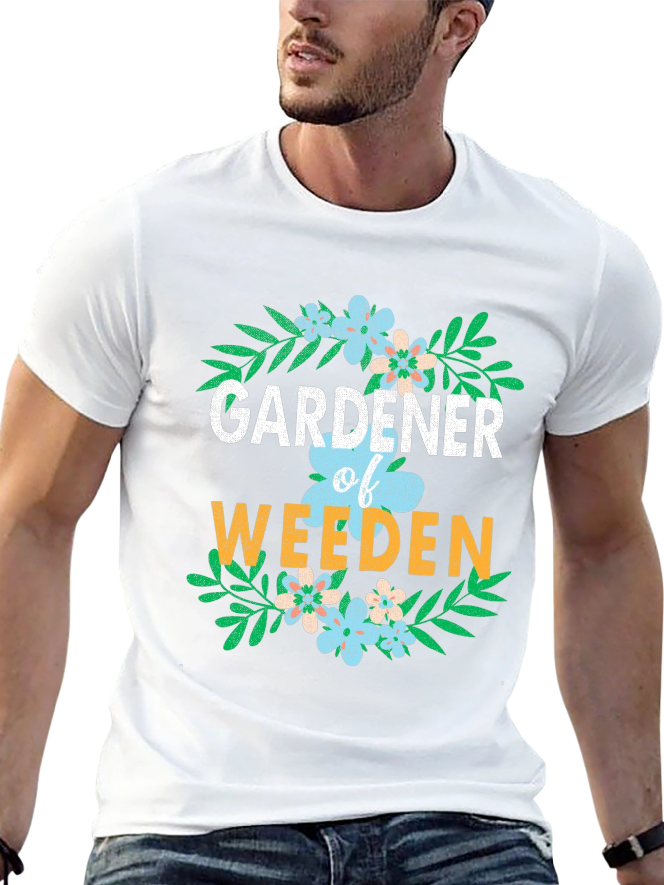 Black Gardener of Weeden Graphic T-Shirt view 13