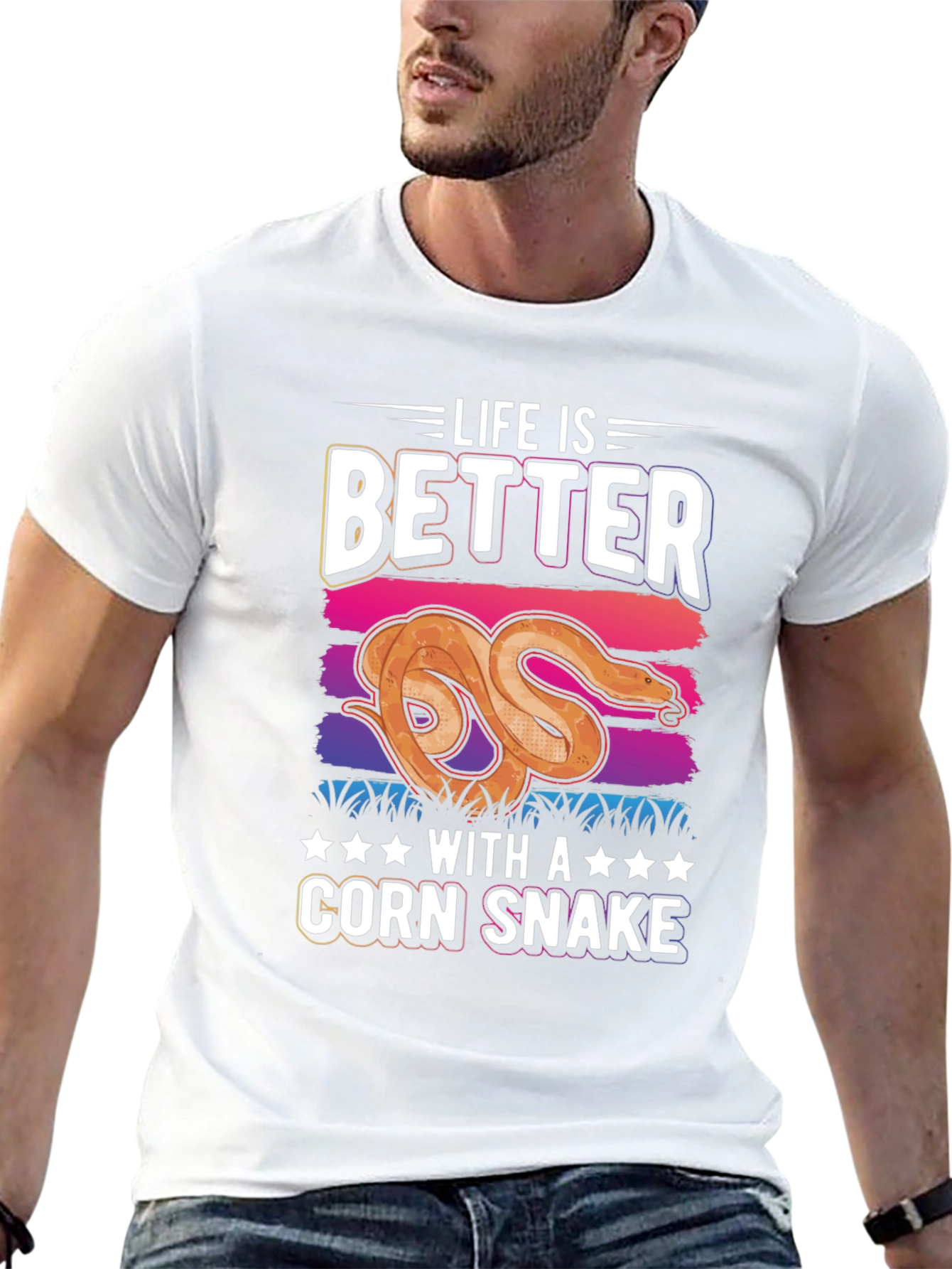 Black Life is Better with a Corn Snake T-Shirt view 13