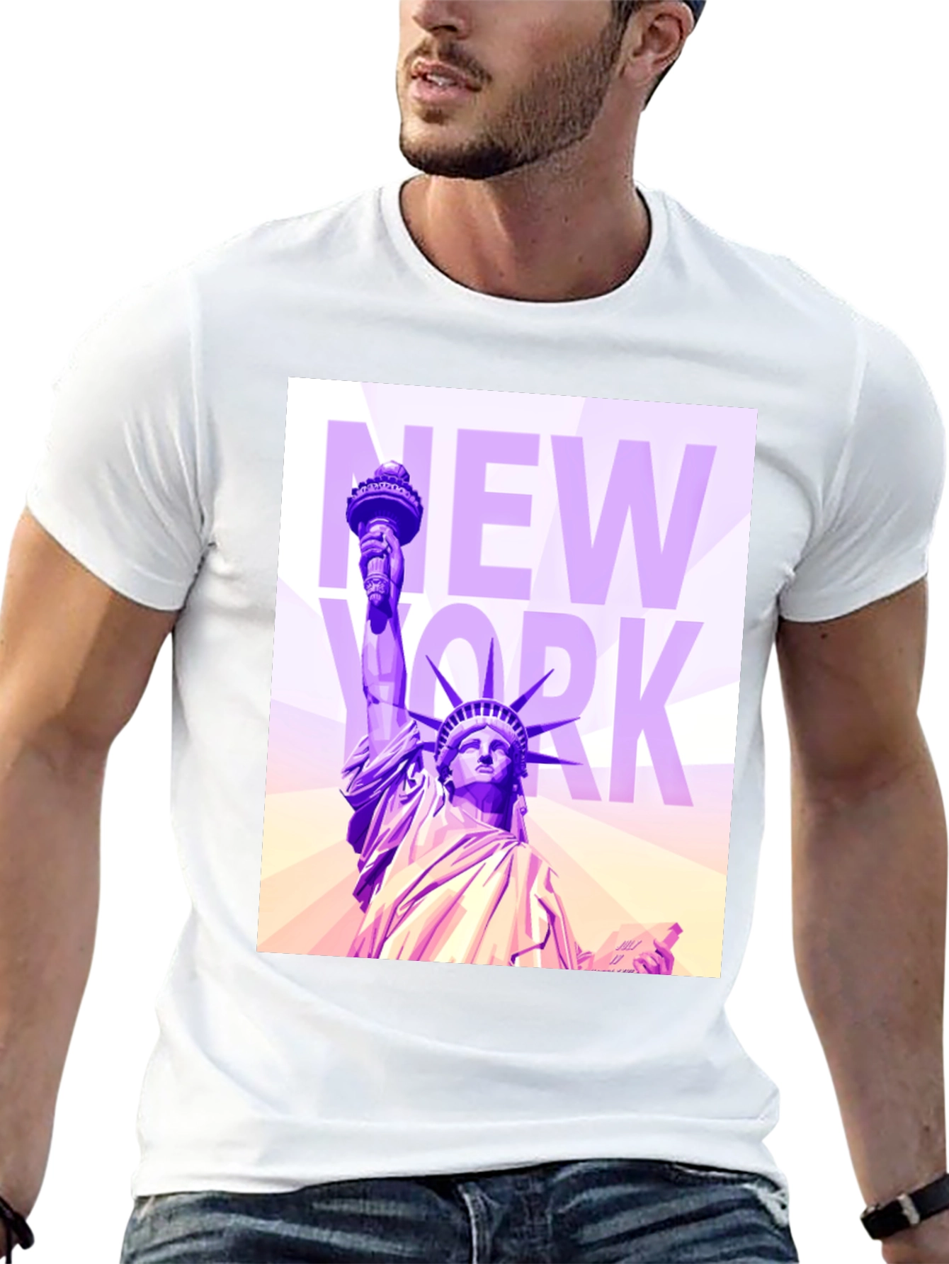 Black Statue of Liberty Graphic Tee view 13