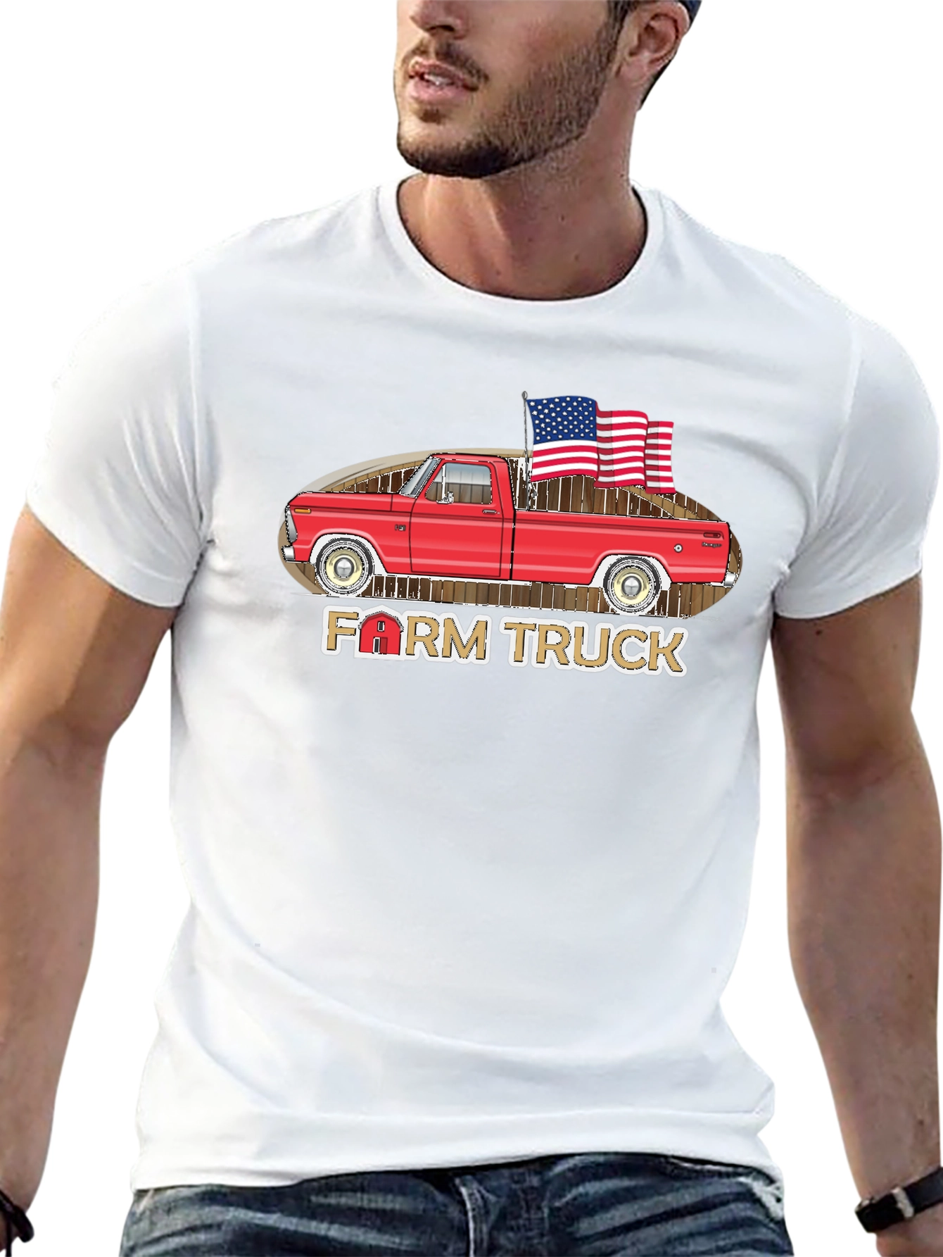 Farm Truck Patriotic T-Shirt - 13