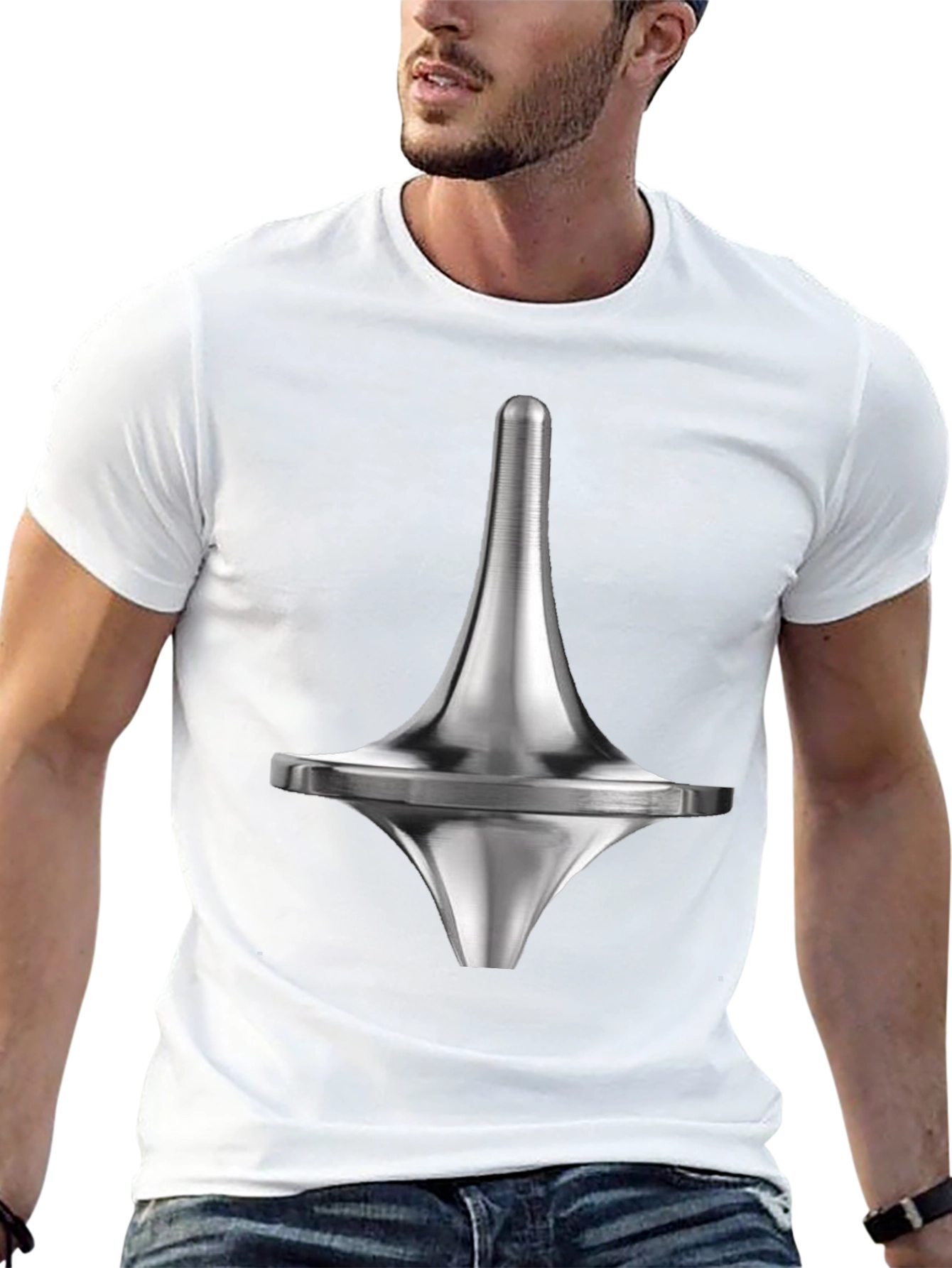 Black Inception Totem T-Shirt - Dream Spinner Design view 13
