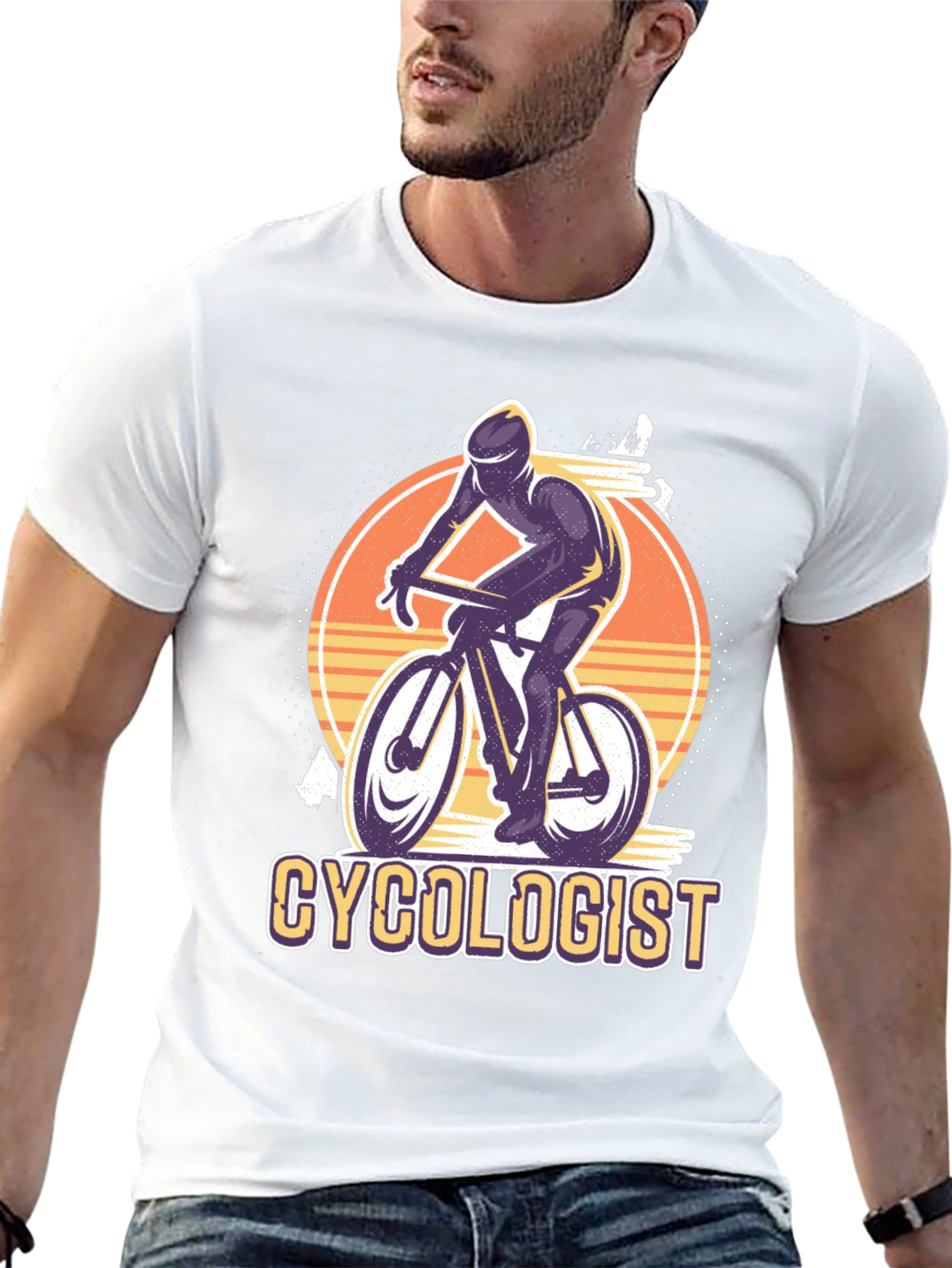 Black Cyclologist T-Shirt - Cycling Enthusiast Apparel view 13