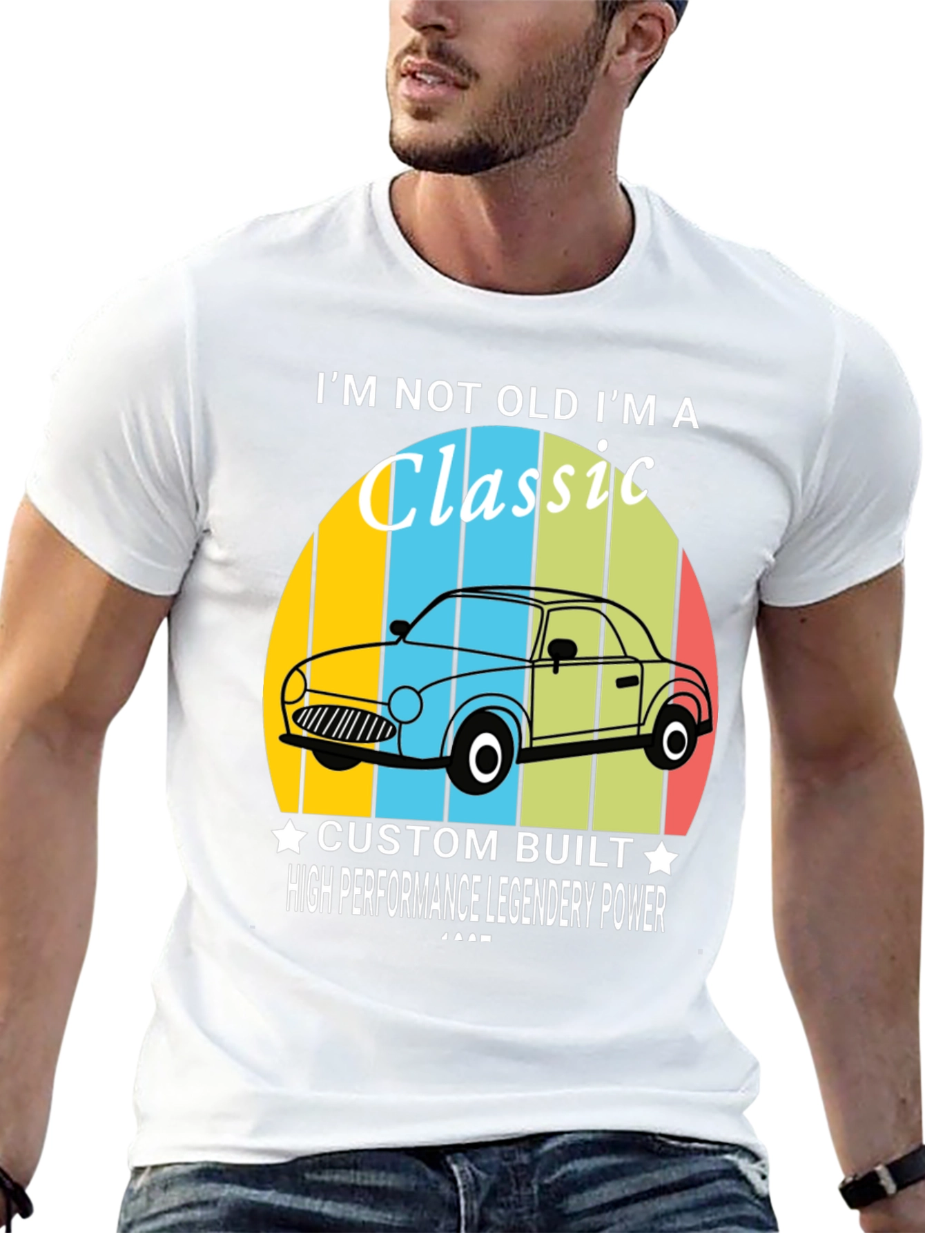 Black I'm Not Old I'm A Classic Car T-Shirt view 13