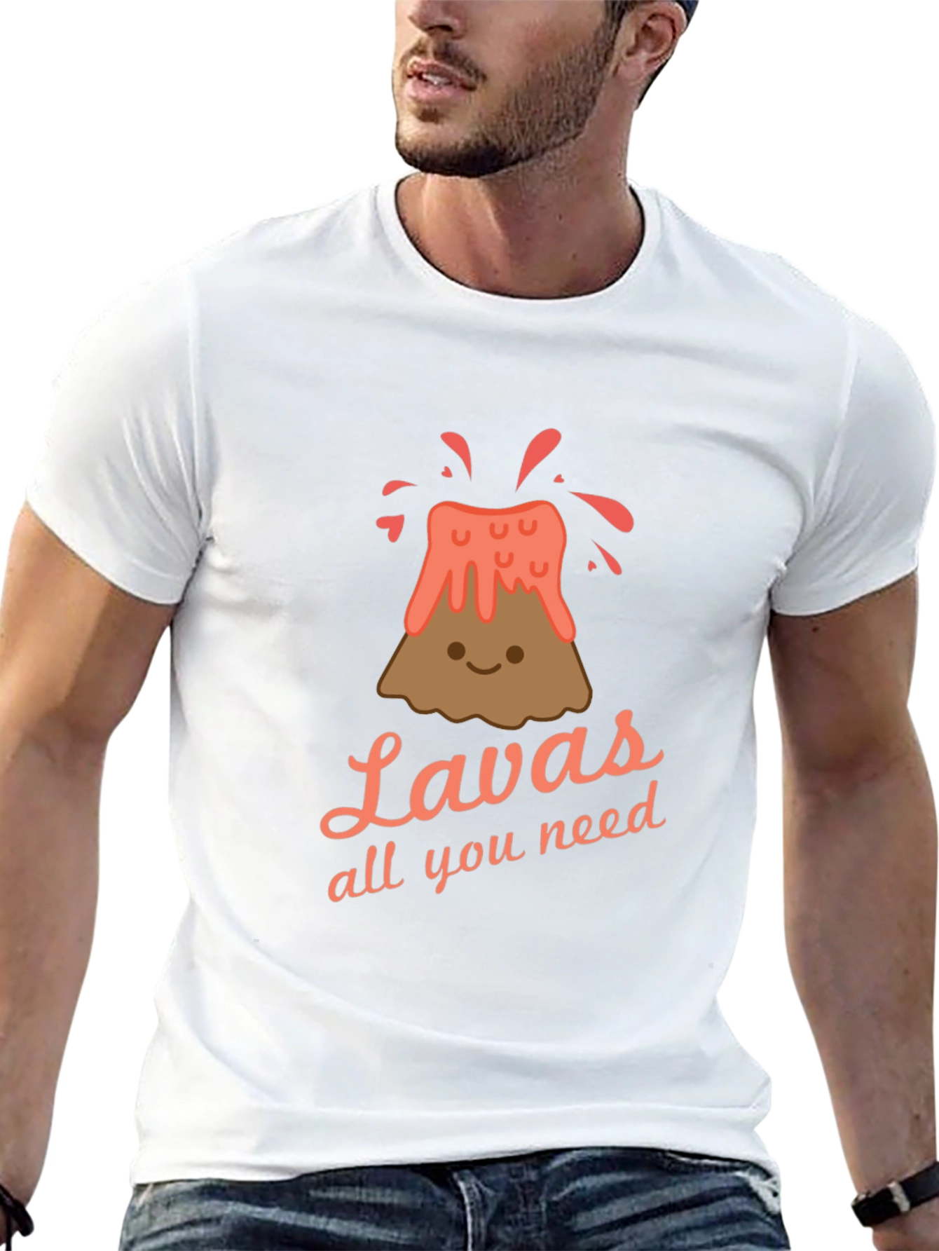 Black Cute Lava Volcano Graphic T-Shirt -  All You Need! view 13