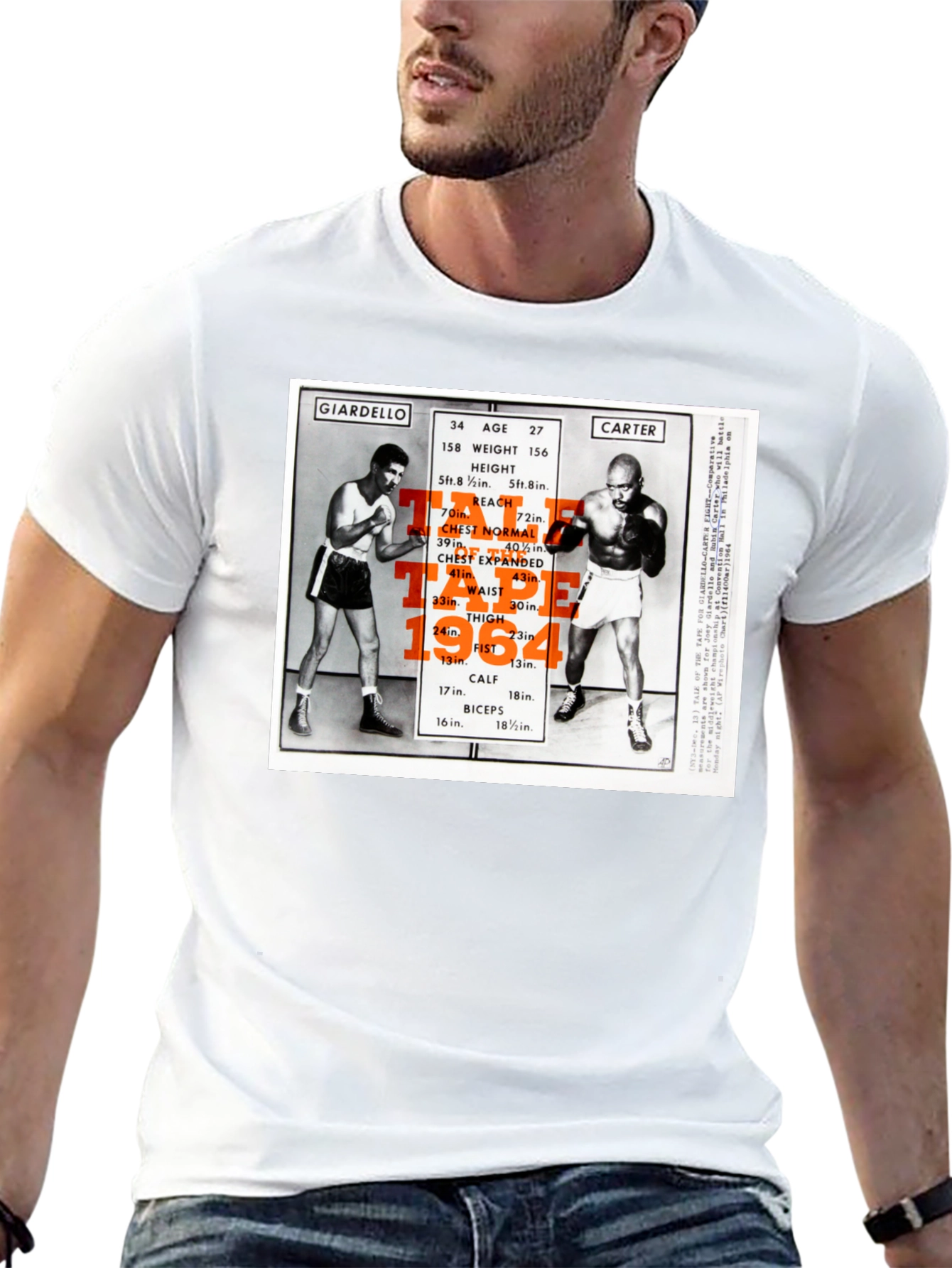 Black Giardello vs Carter Boxing T-Shirt view 13