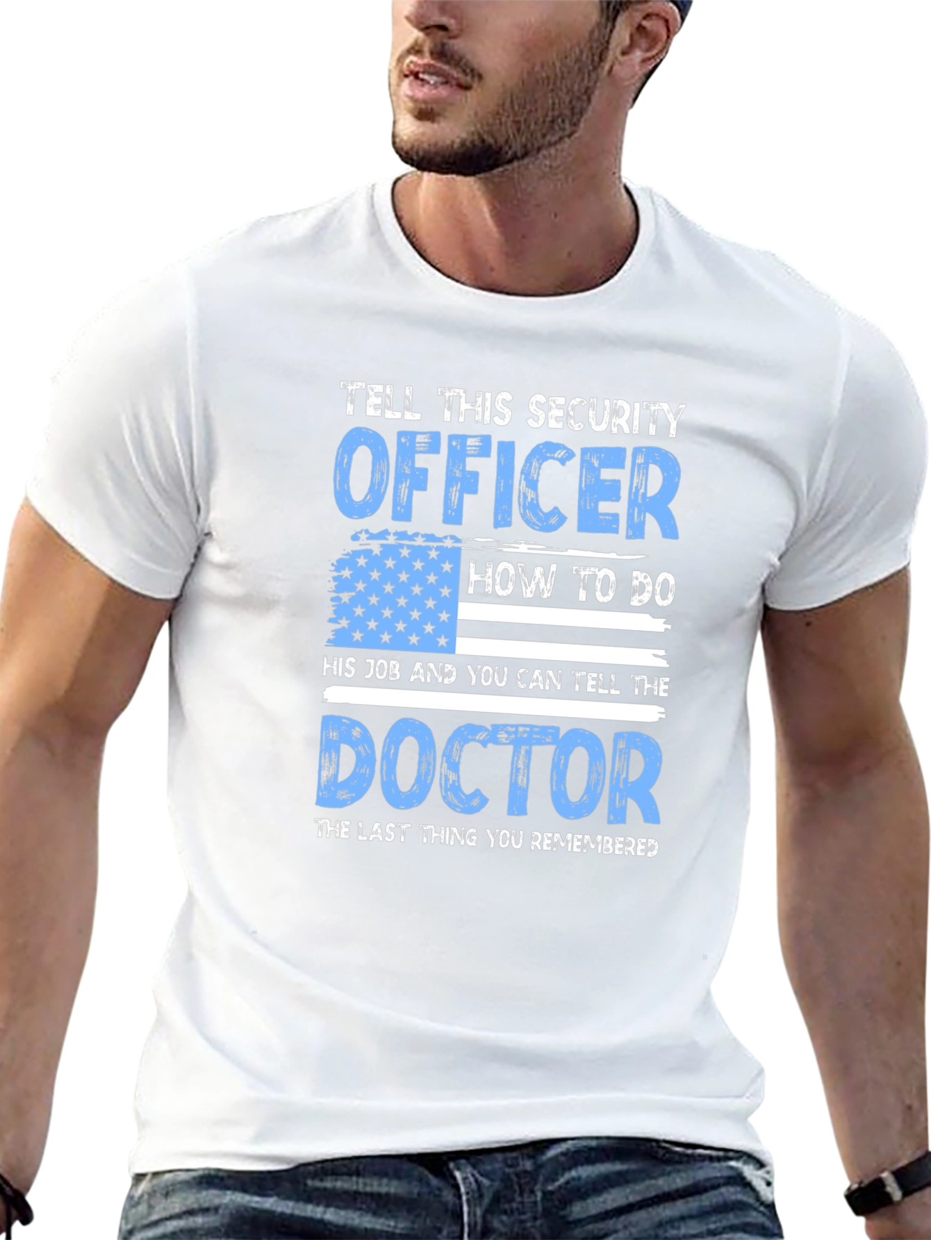 Black Security Officer T-Shirt - Tell This Security Officer view 13