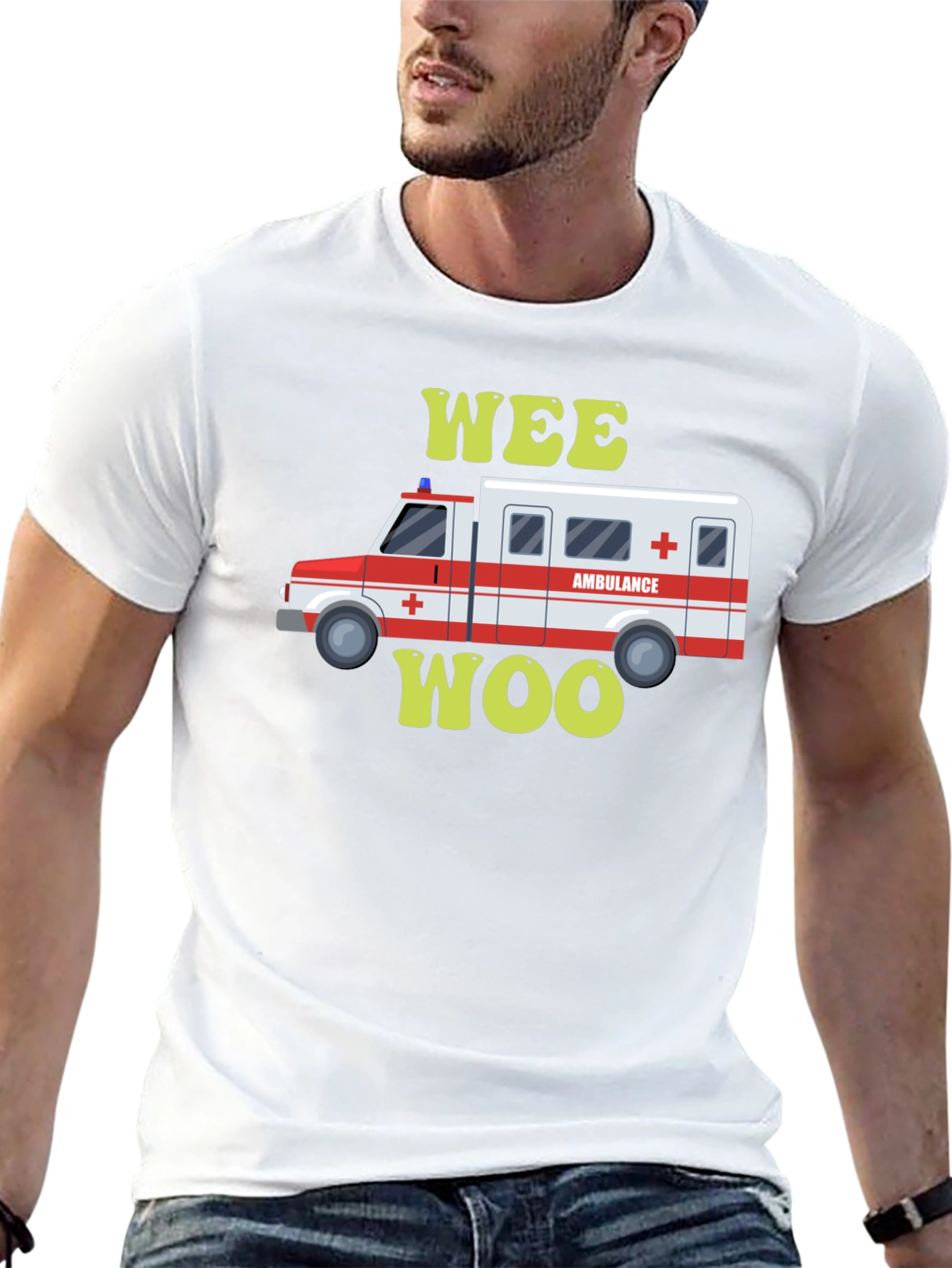 Wee Woo Ambulance T-Shirt - Emergency Vehicle Tee - 13