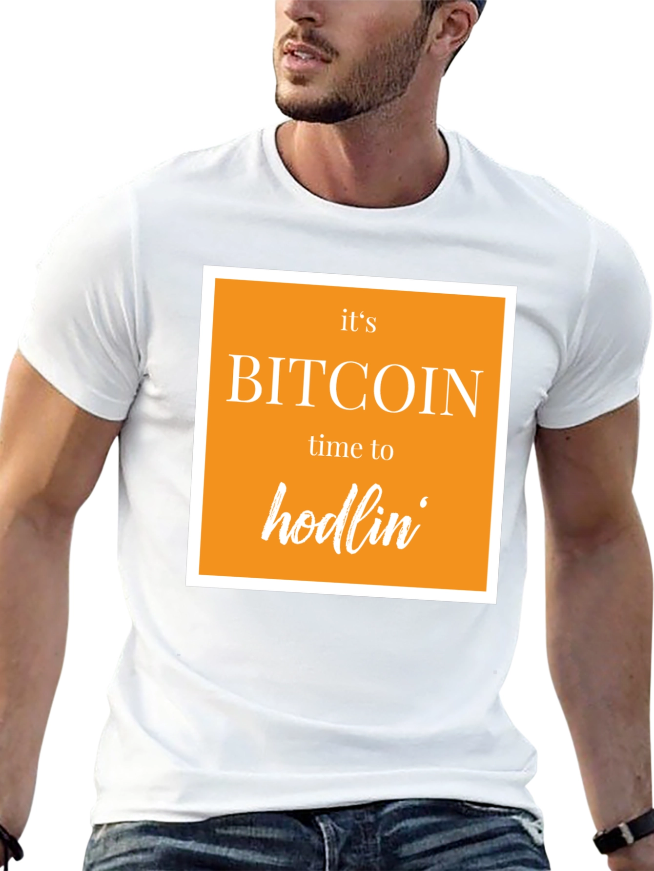Black Bitcoin Hodlin' Black T-Shirt - Crypto Tee view 13