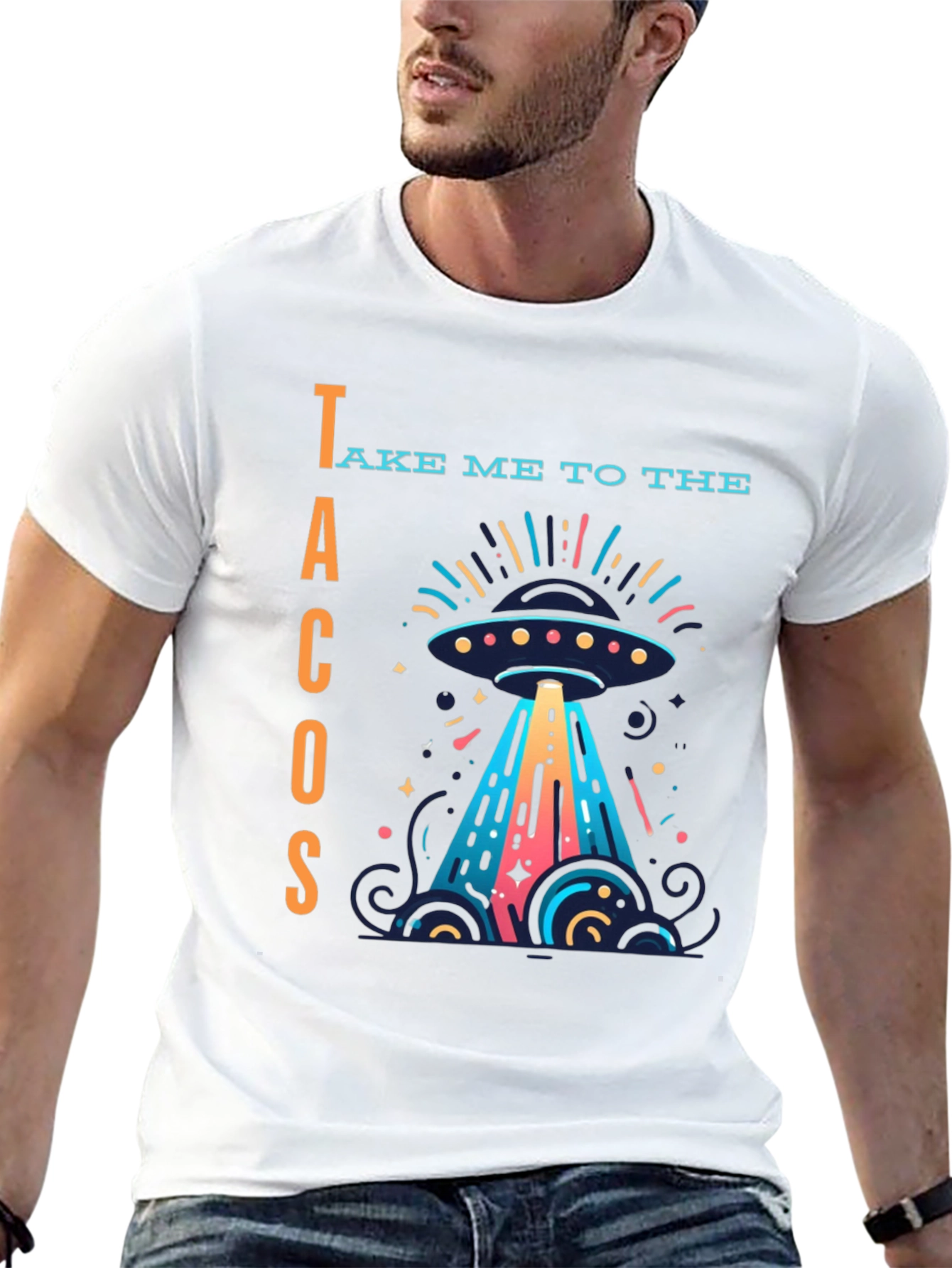 Black Take Me to the Tacos Graphic T-Shirt view 13