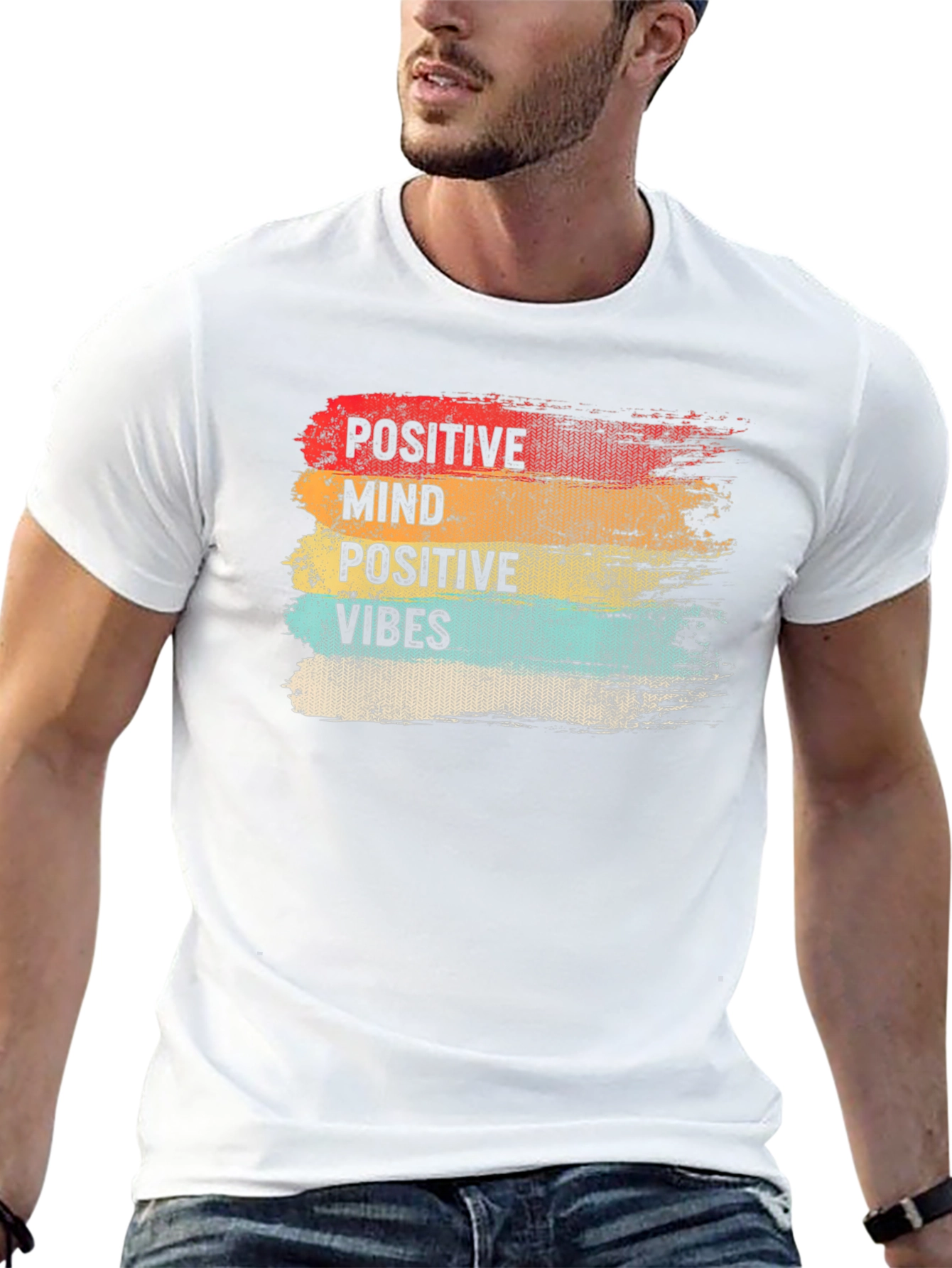 Positive Vibes T-Shirt - Stylish Graphic Tee - 13
