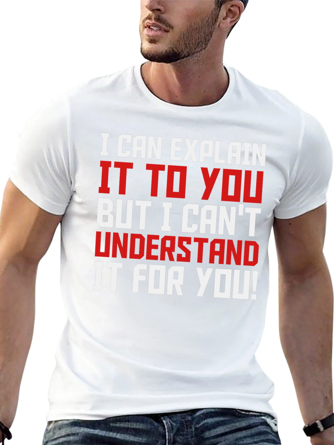 Black Funny Sarcastic T-Shirt: I Can Explain view 13