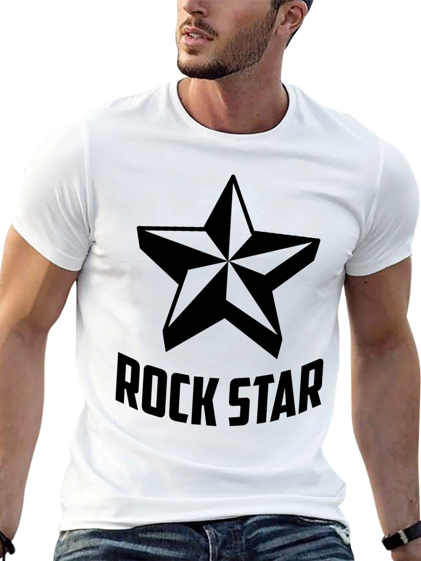 Black Rock Star Graphic Tee - Black view 13