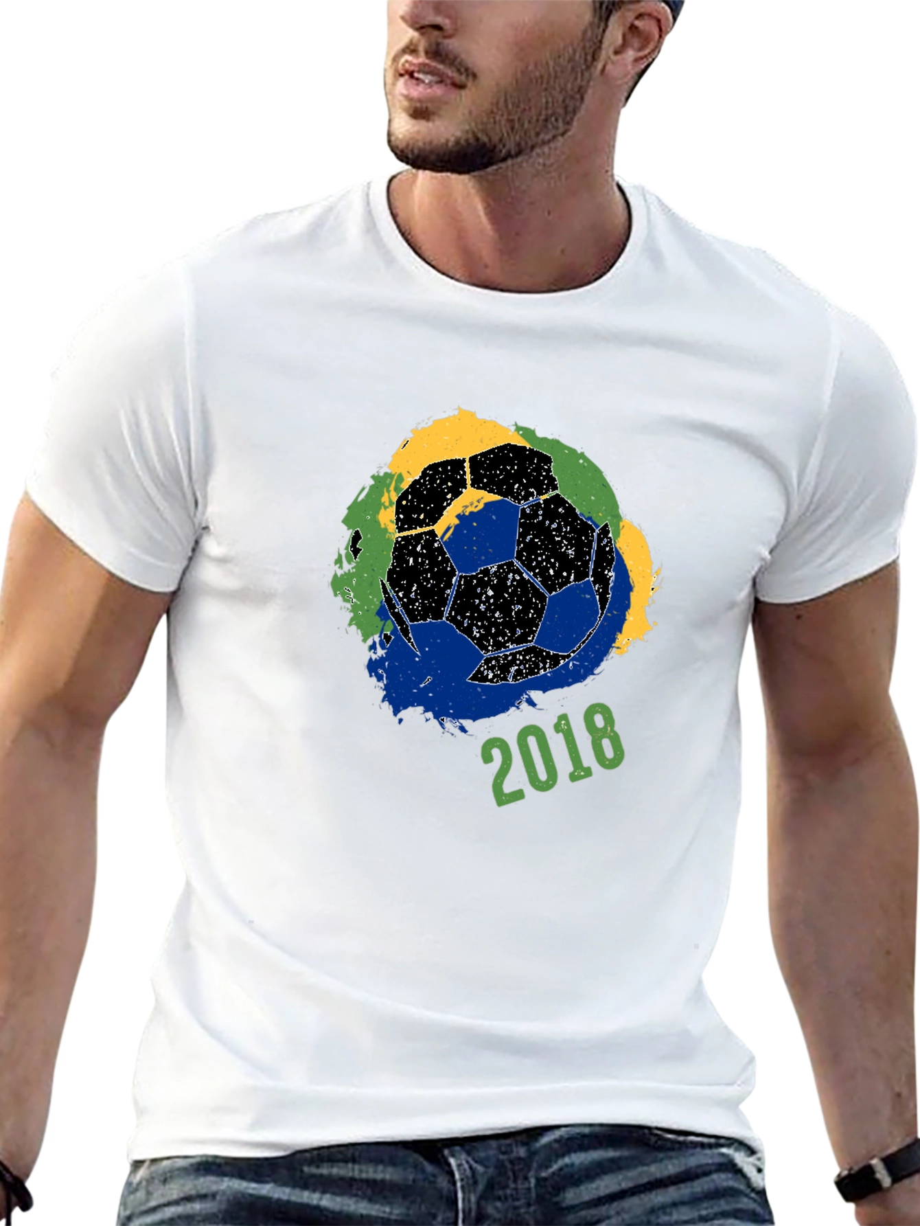 Soccer Ball 2018 T-Shirt - World Cup Brazil Colors - 13
