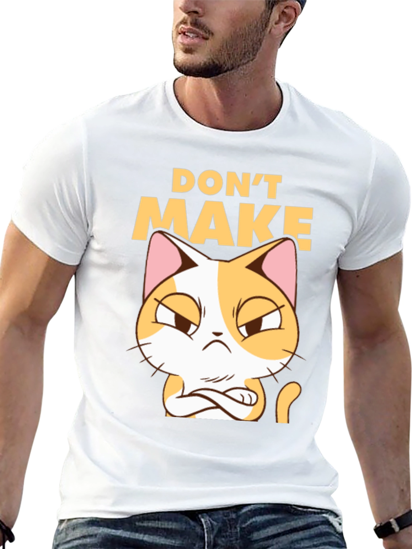Black Don't Make Me Angry Cat T-Shirt view 13