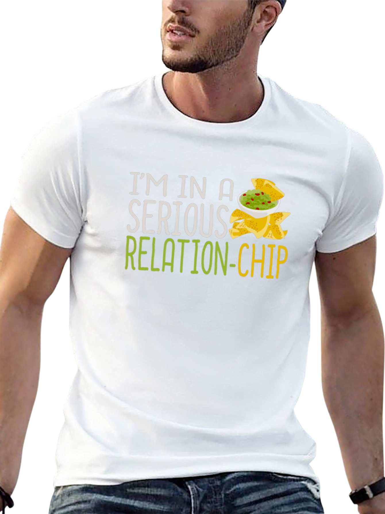 Serious Relation-Chip Graphic T-Shirt - 13