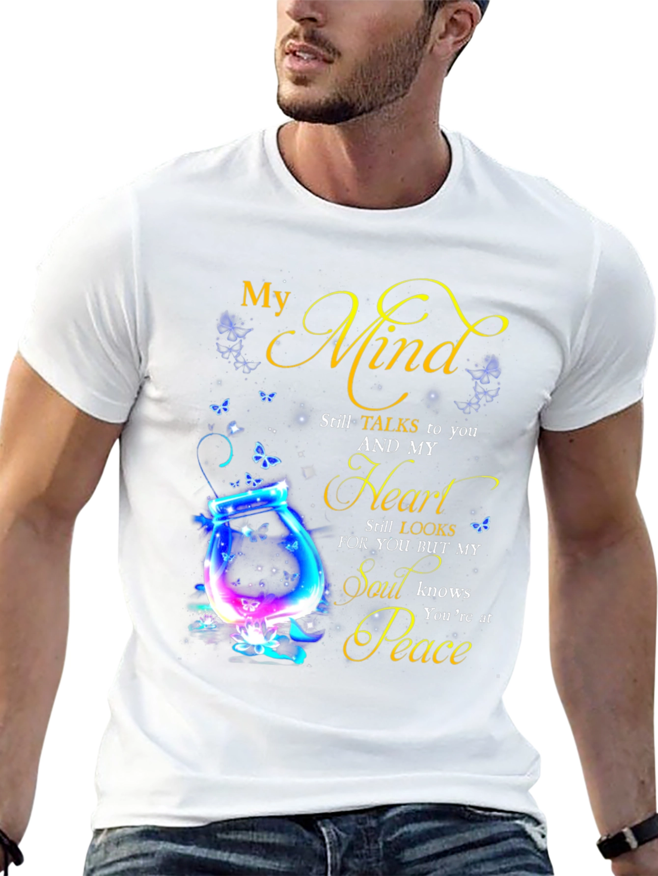 Black My Mind Still Talks to You T-Shirt view 13