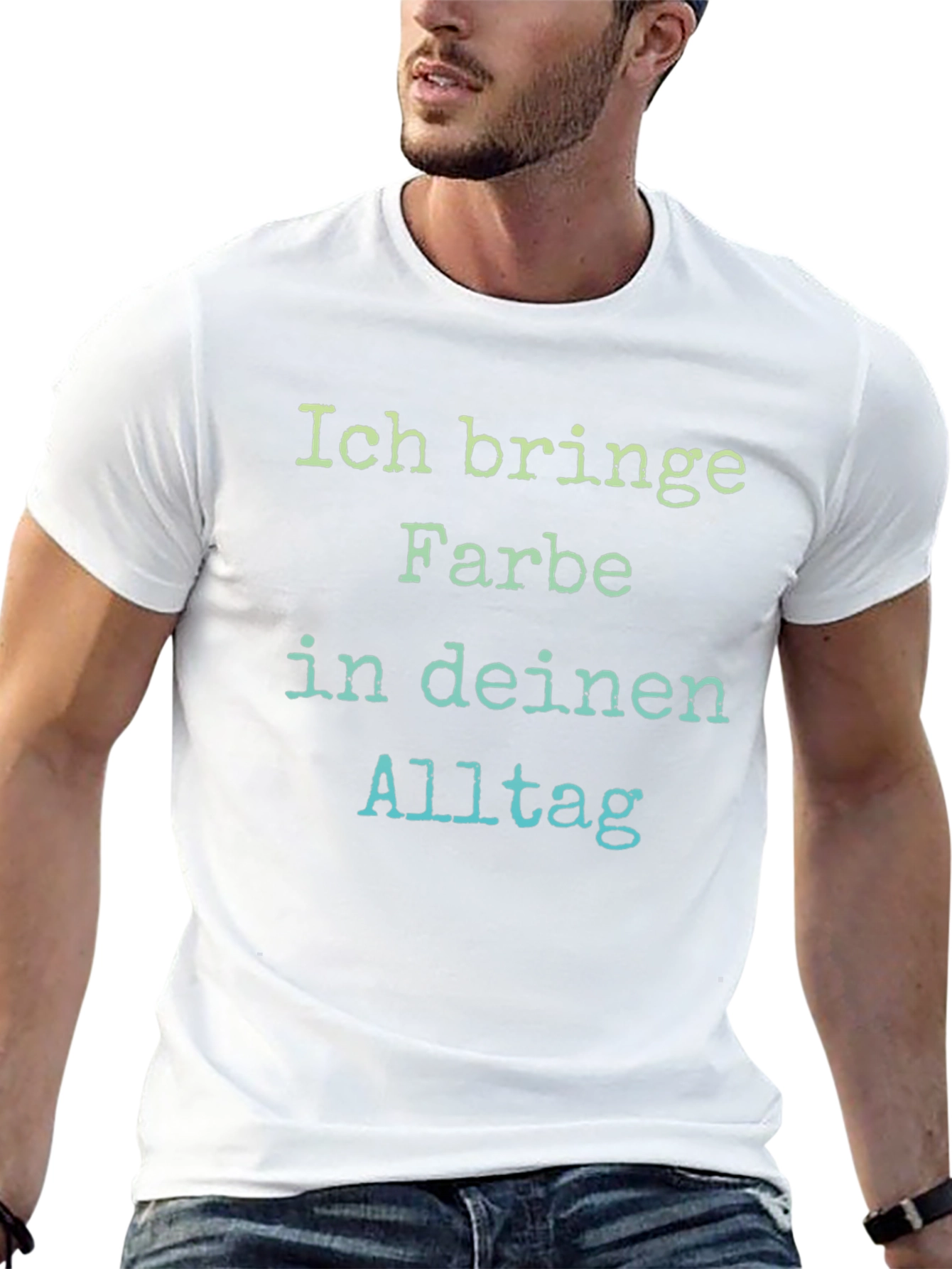 Black Ich bringe Farbe in deinen Alltag T-Shirt view 13