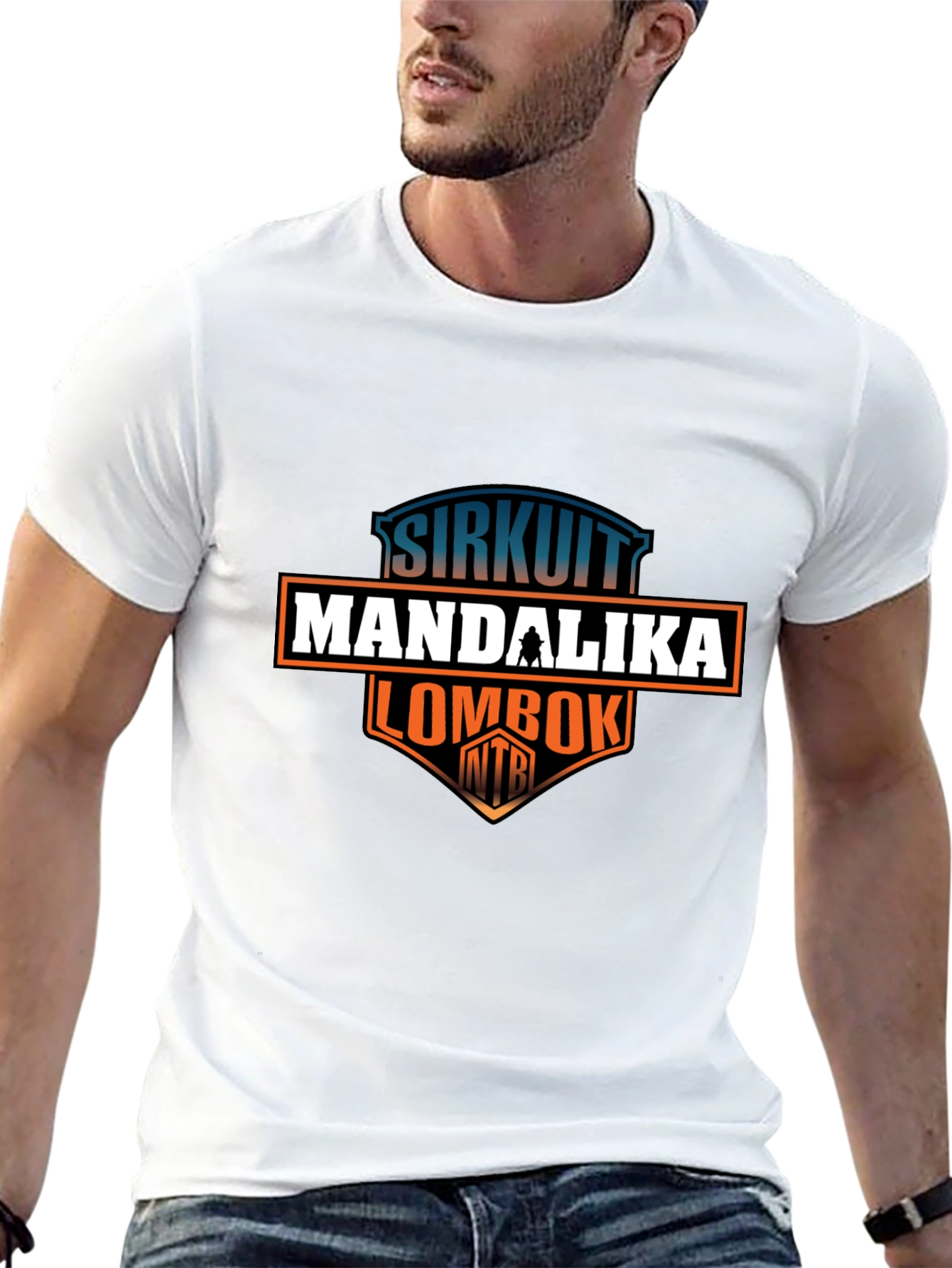 Black Sirkuit Mandalika Lombok T-Shirt view 13