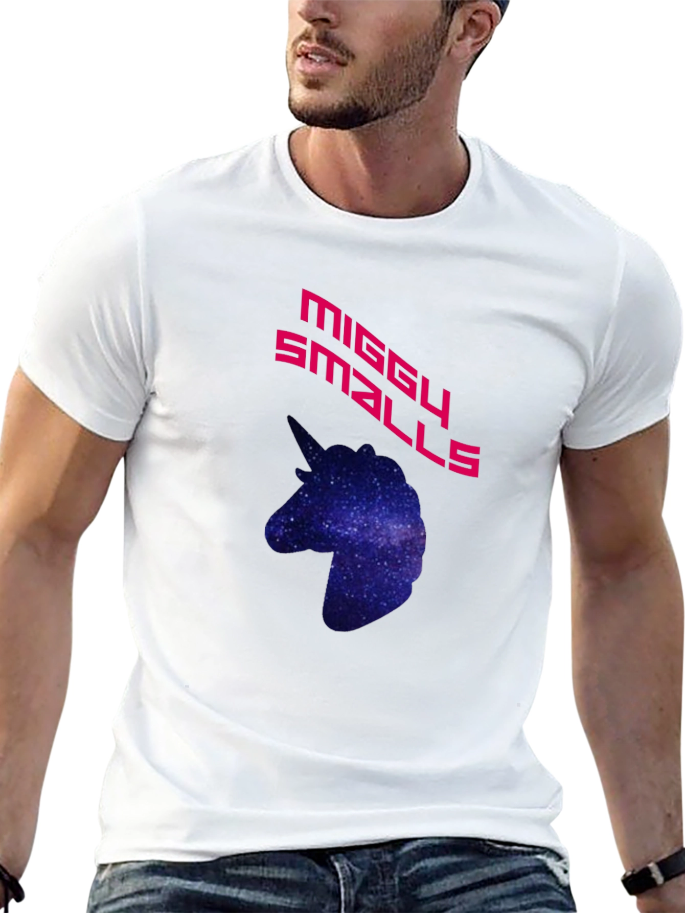 Black MIGGY SMALLS Graphic T-Shirt - Galaxy Unicorn view 13