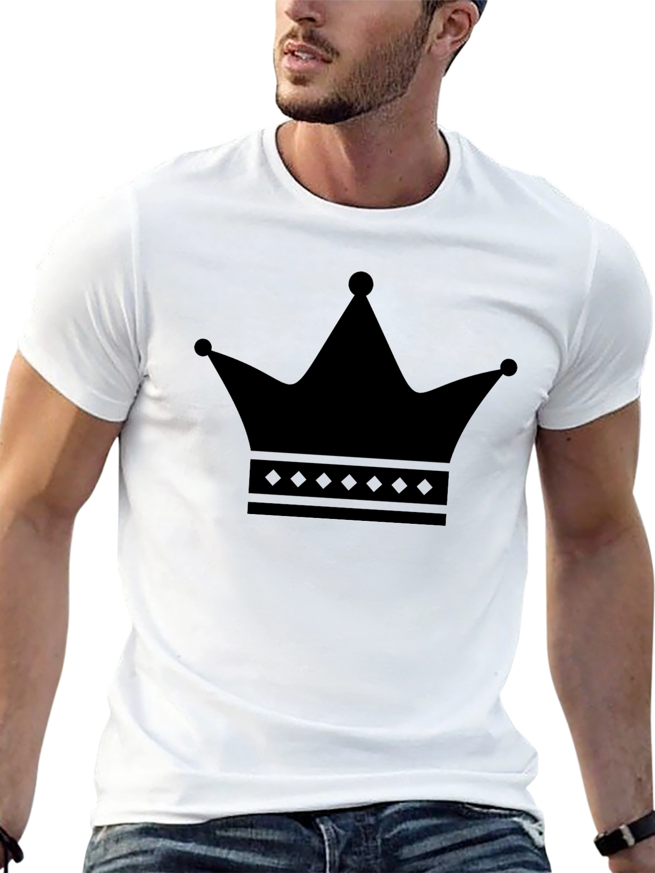 Black Black Crown Graphic Tee - King Style view 13