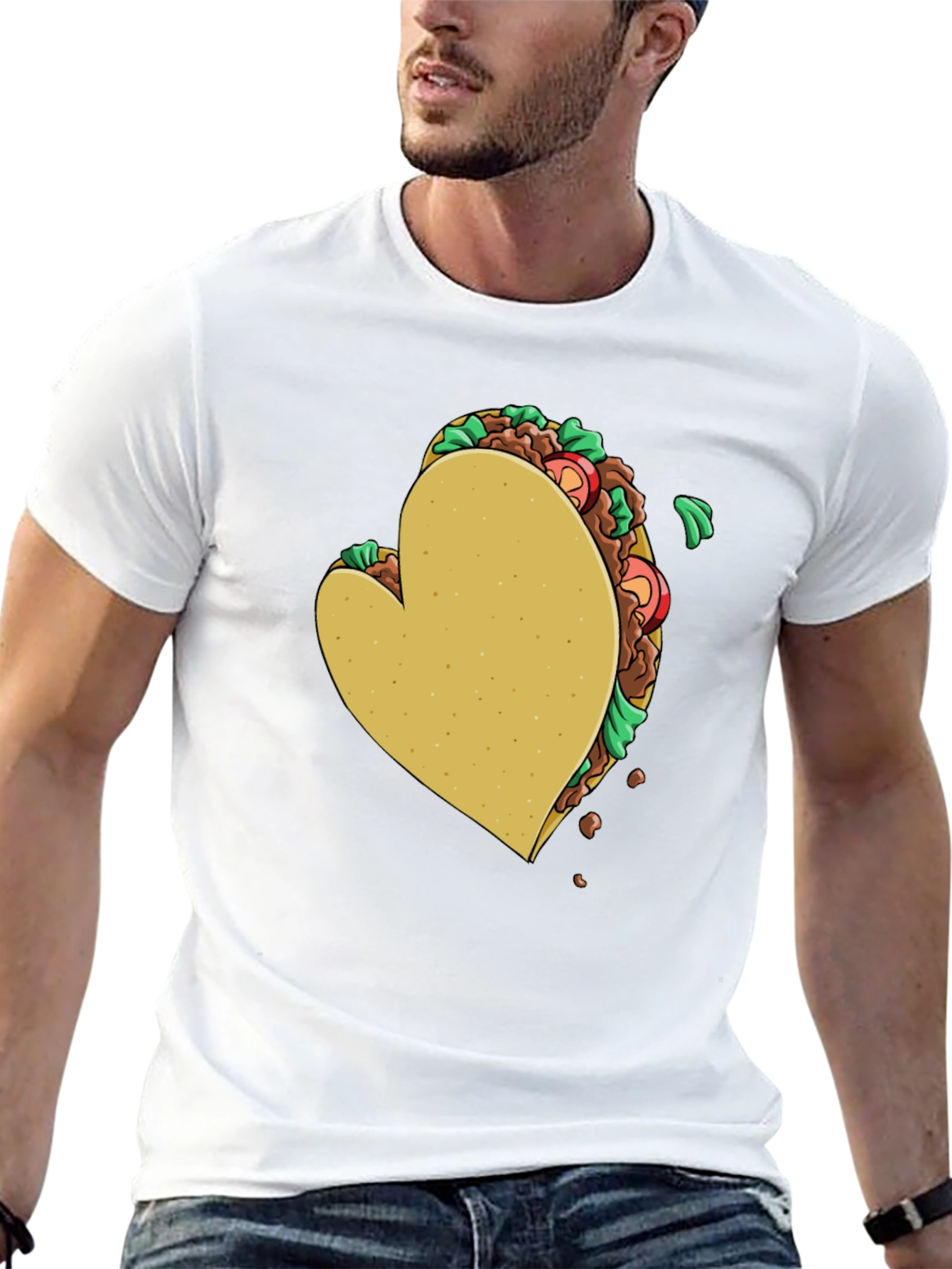 Black Heart Taco Graphic T-Shirt view 13