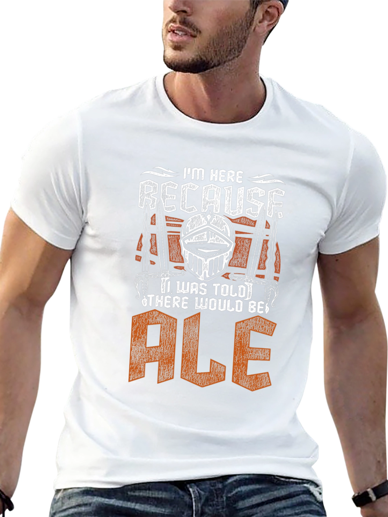 Black I'm Here Because I Was Told There Would Be Ale T-Shirt view 13