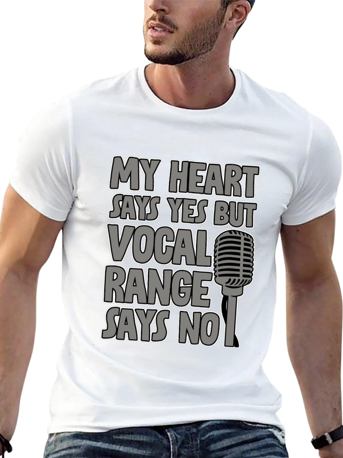 Black My Heart Says Yes T-Shirt, Vocal Range Says No view 13