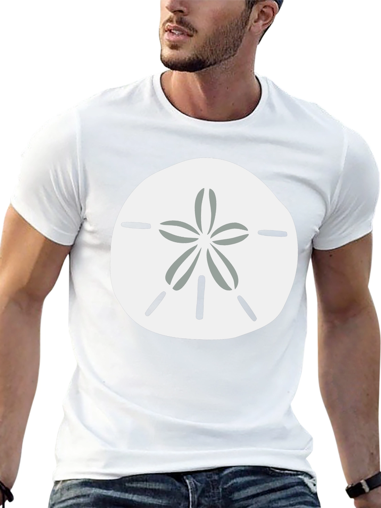 Black Sand Dollar Graphic Tee - Coastal Casual view 13