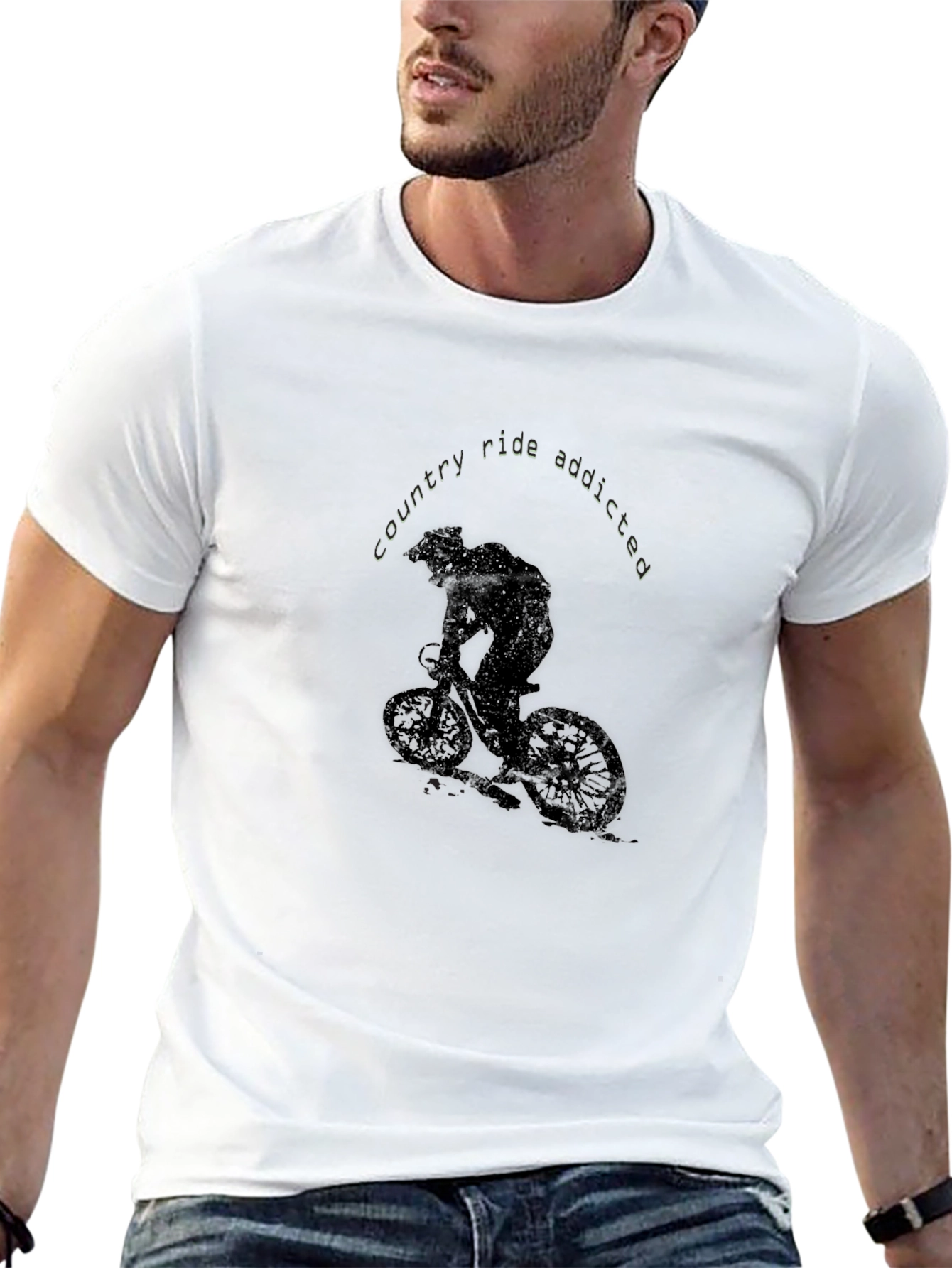 Black Country Ride Addicted Black T-Shirt view 13
