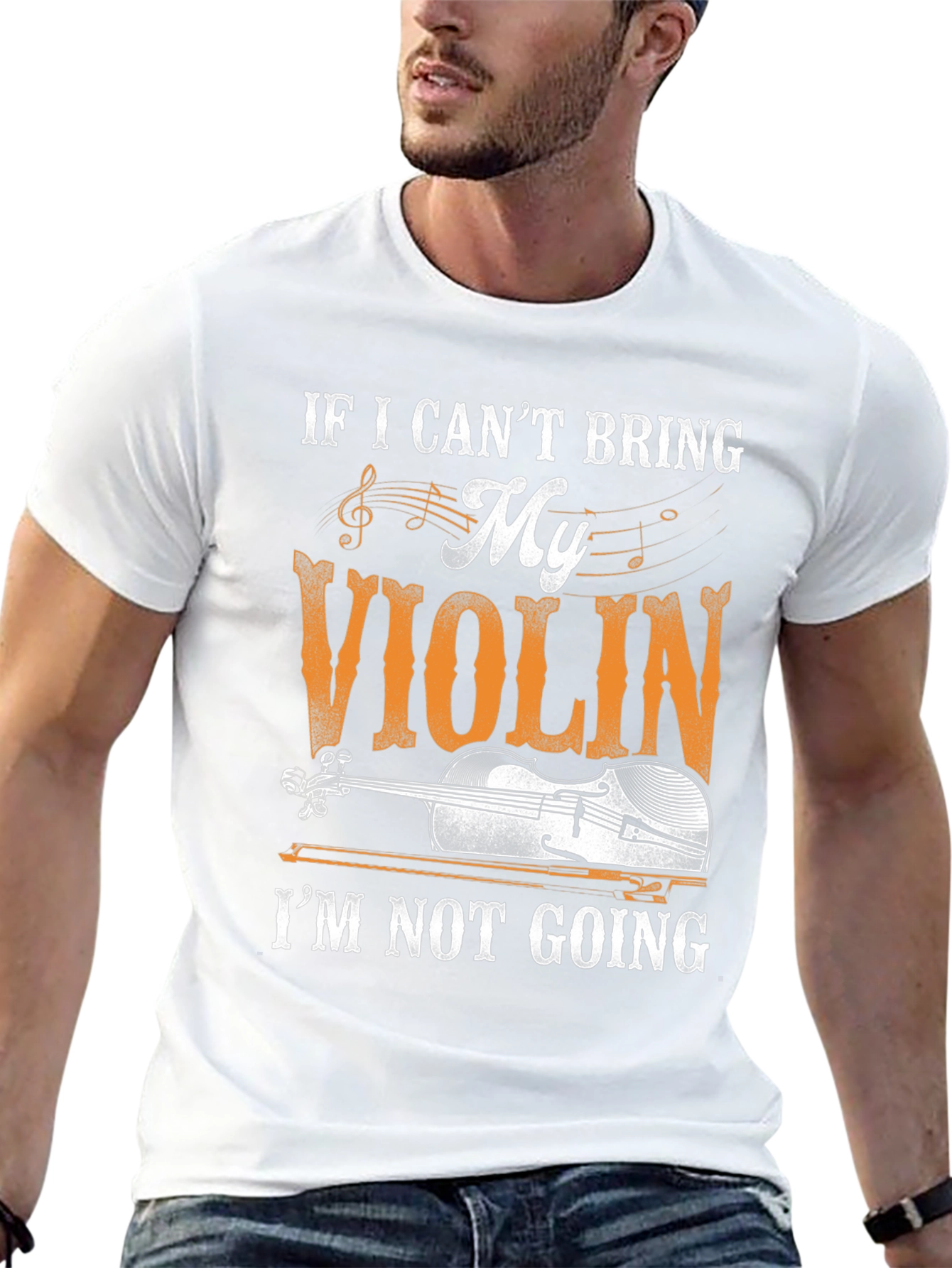 Black Violin Lover Graphic T-Shirt - Music Gift view 13