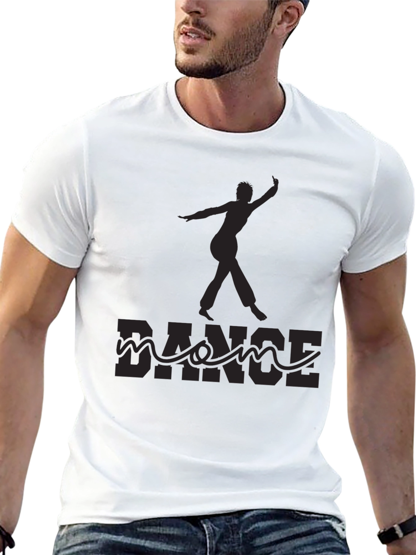 Black Dance Silhouette Graphic Tee - Black view 13